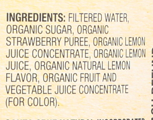 SANTA CRUZ JUICE STRWBRRY LEMONADE - Case of 12