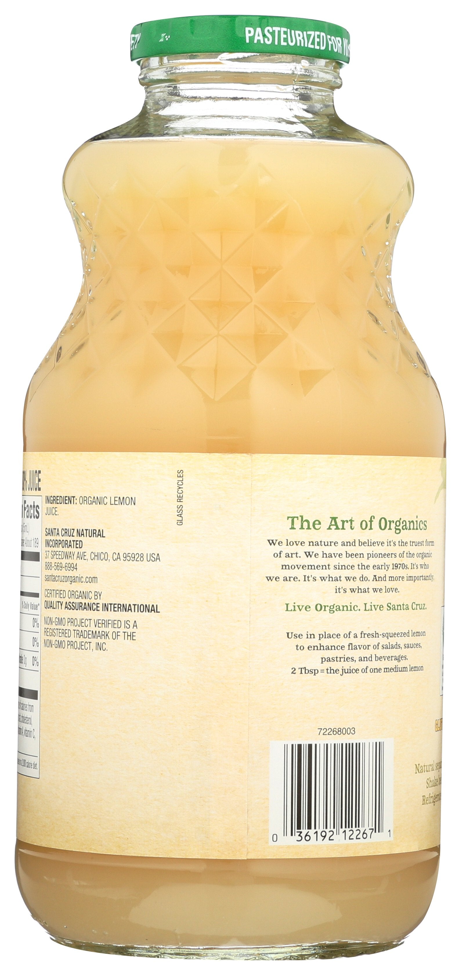 SANTA CRUZ JUICE LEMON 100% - Case of 6
