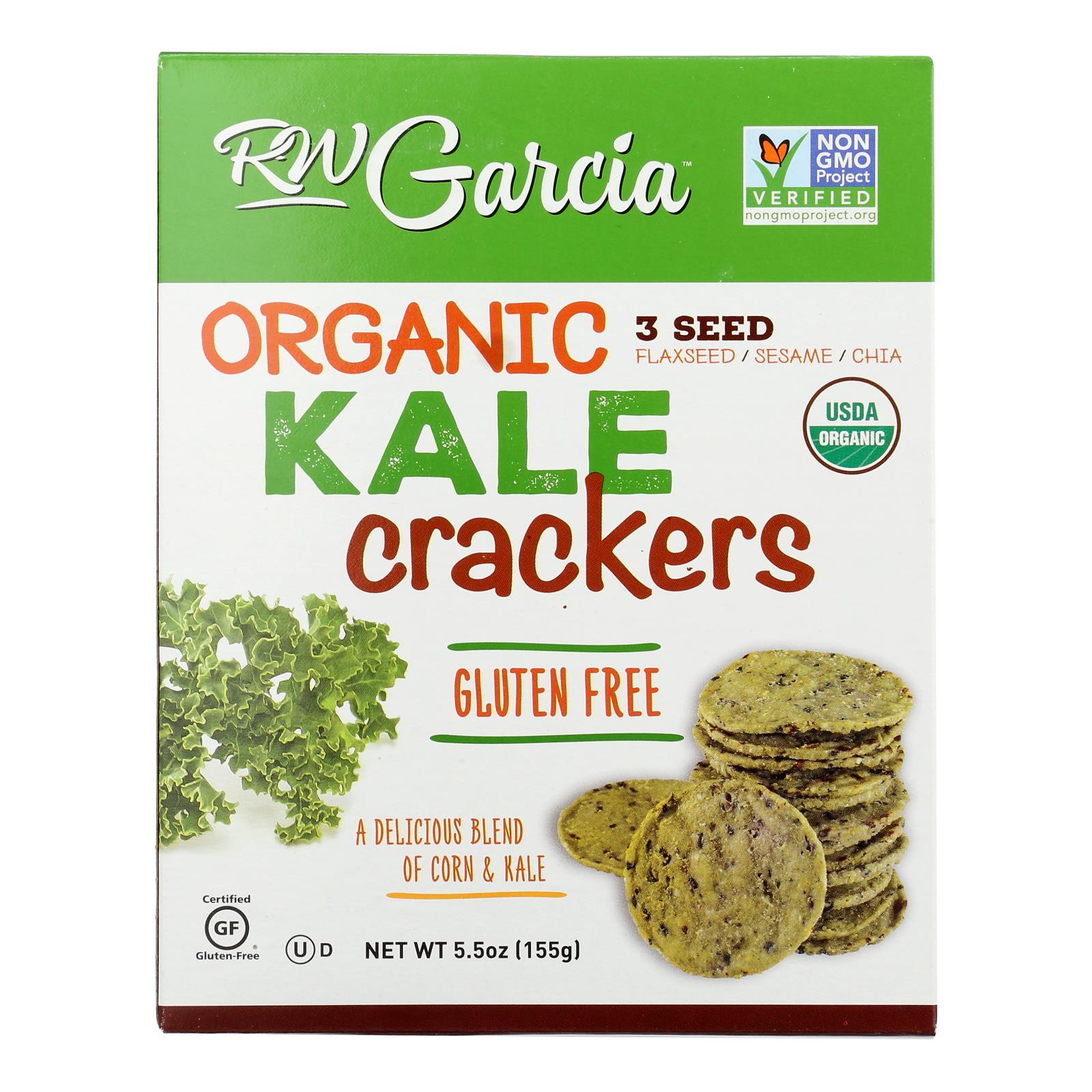 R. W. Garcia - Crackers 3 Seed Kale - Case Of 6-5.5 Oz