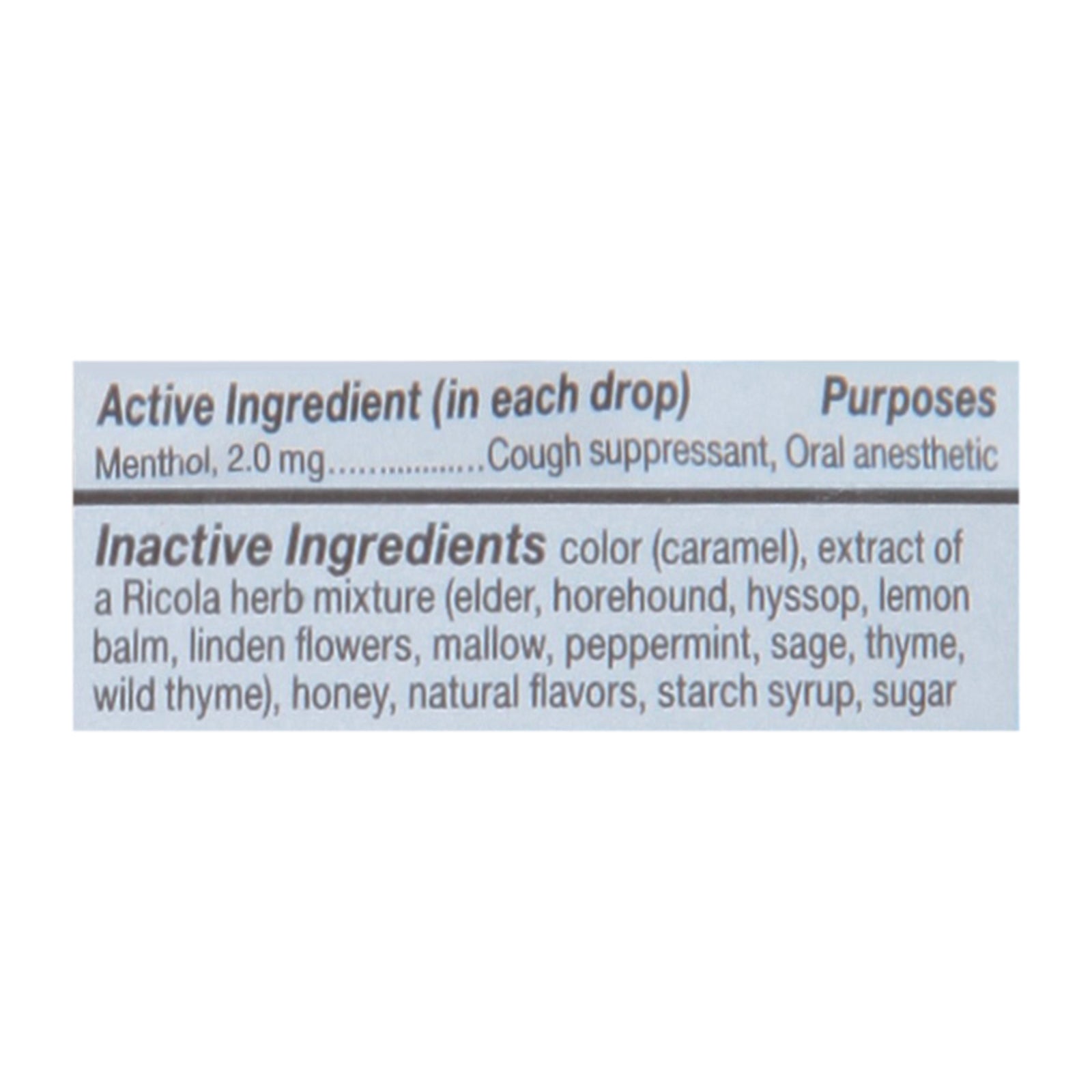 Ricola - Cough Drop Honey Herb - Case Of 8-24 Ct