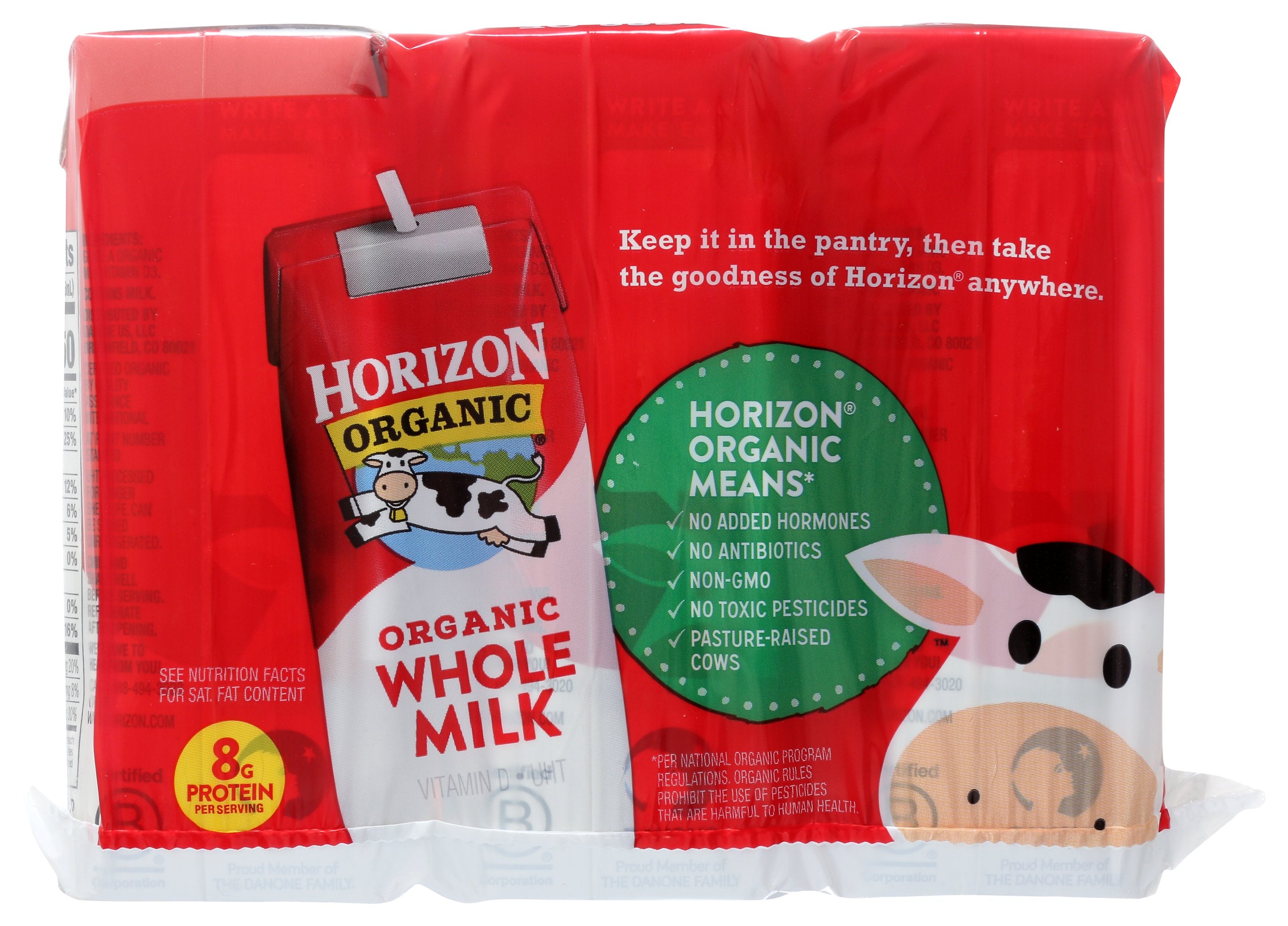 HORIZON MILK WHOLE PLAIN 6X8OZ - Case of 3