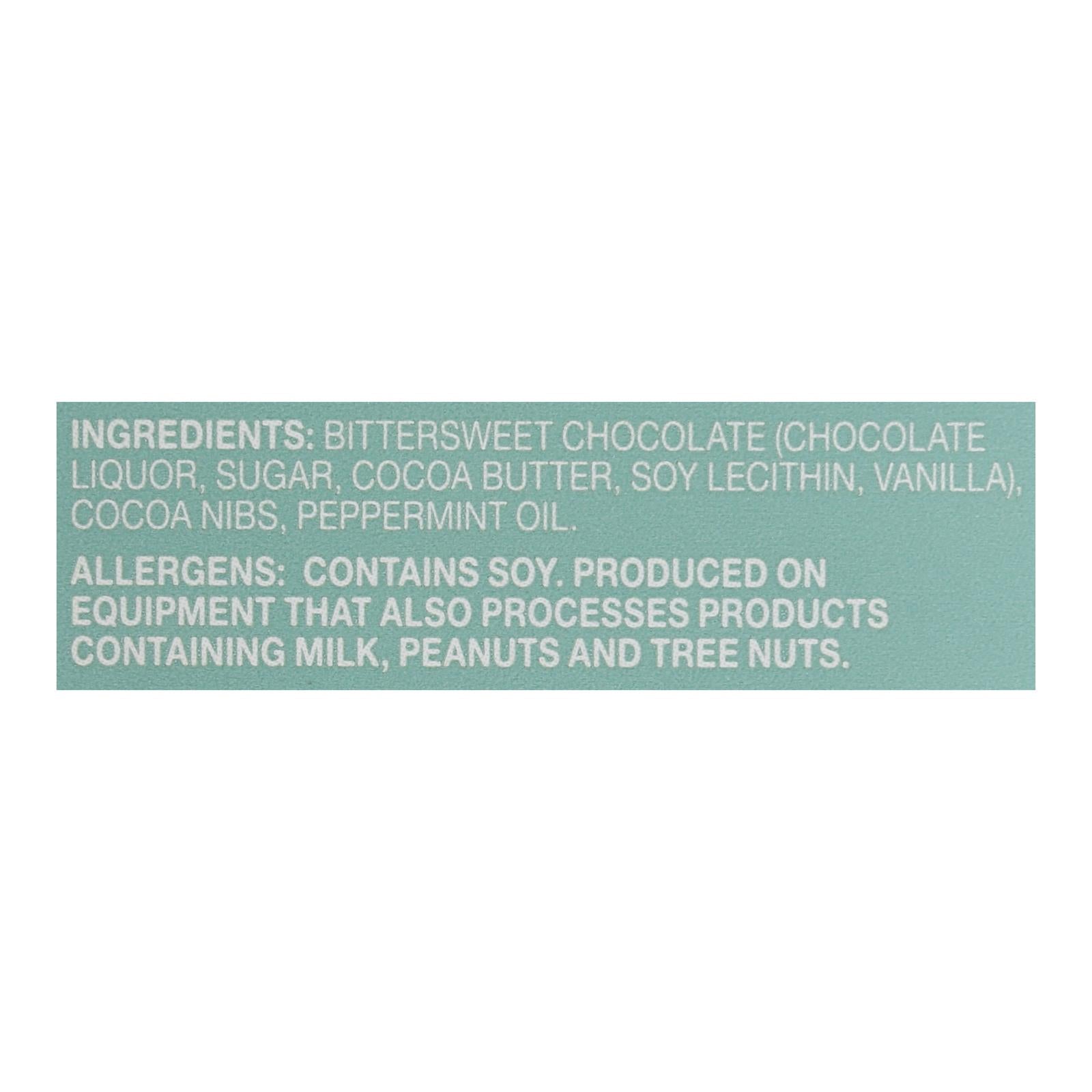 Our Endangered Species Chocolate Dark Chocolate Bar With Peppermint Crunch  - Case of 12 - 3 OZ