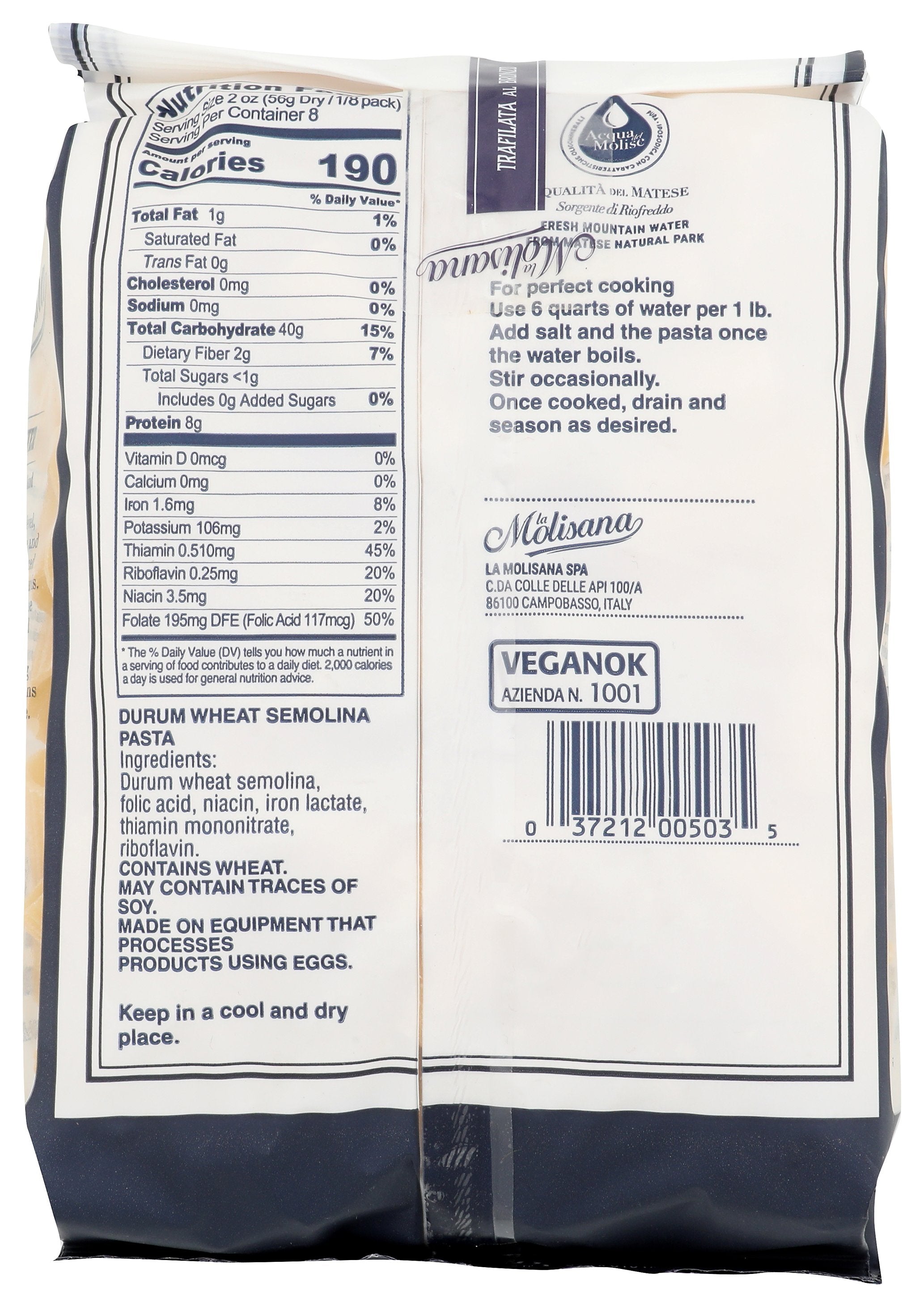 LA MOLISANA PASTA RIGATONI BRONZO - Case of 12