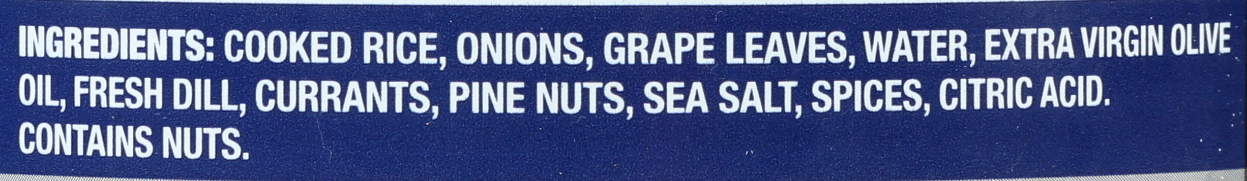 PELOPONNESE GRAPE LEAVE DOLMAS STUFFE - Case of 6