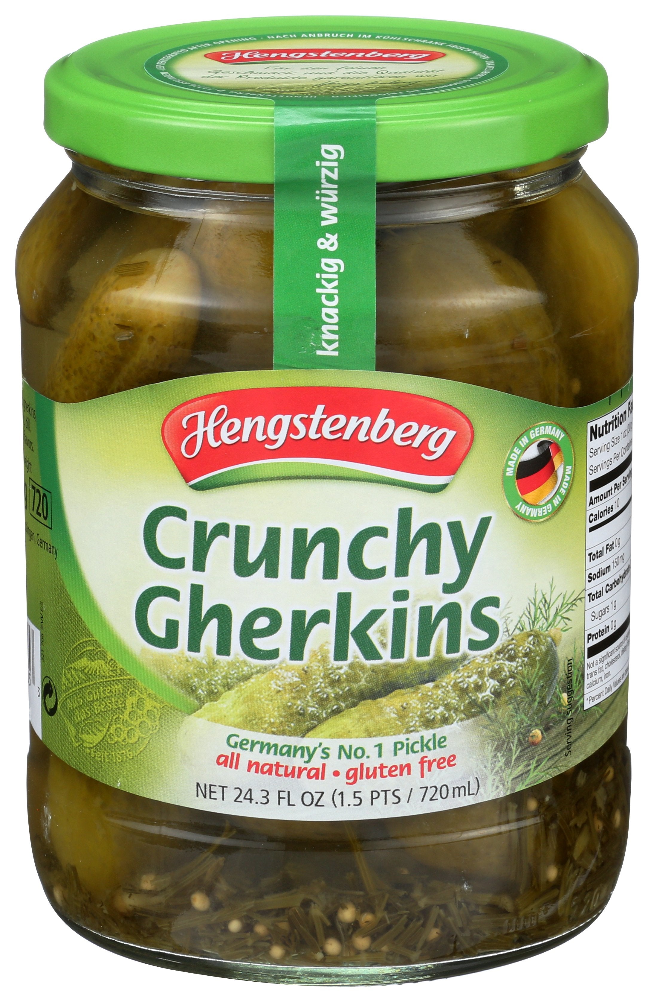 HENGSTENBERG PICKLE GHERKIN KNAX - Case of 12