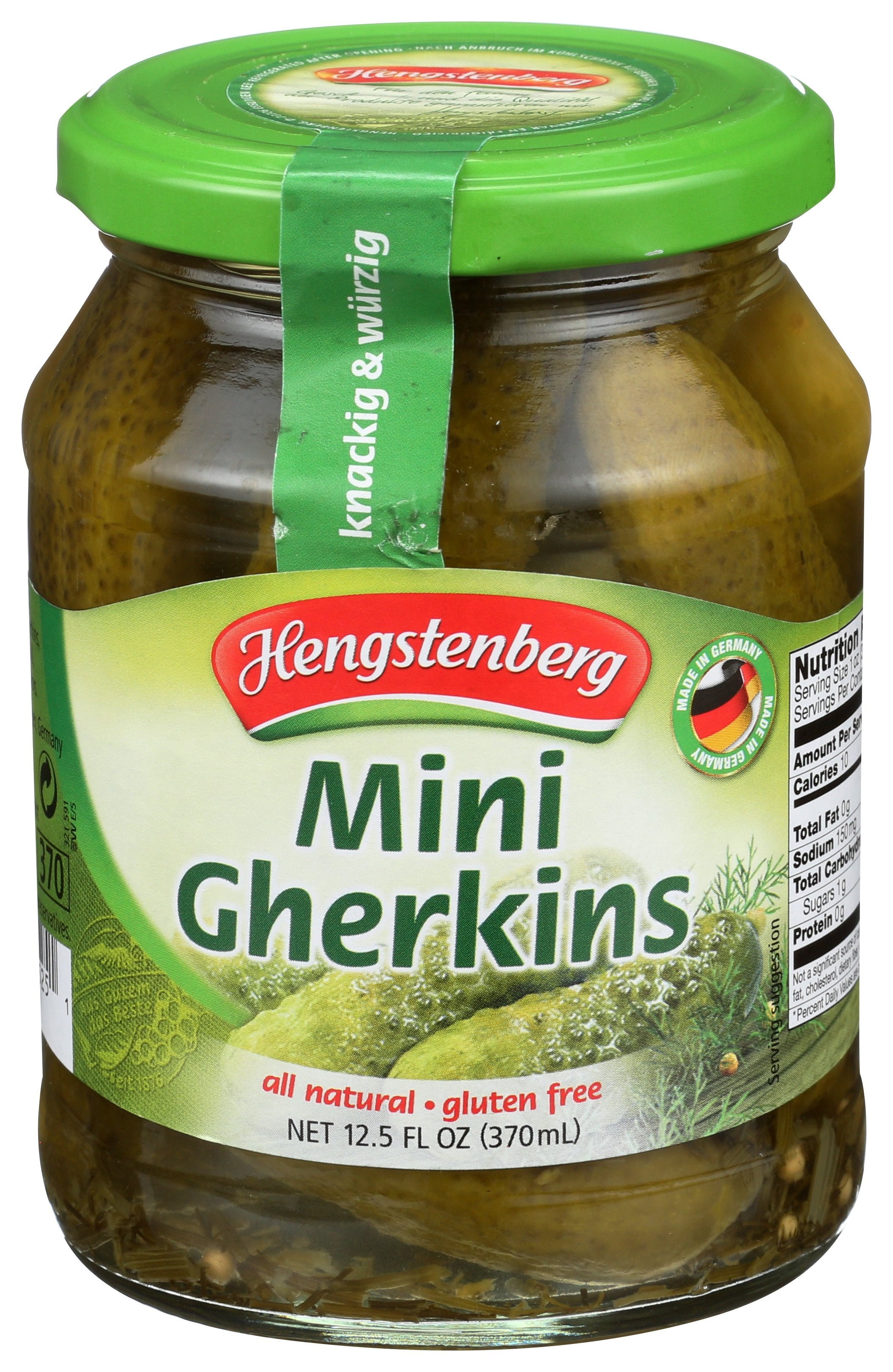 HENGSTENBERG PICKLE GHERKINS MINI - Case of 12