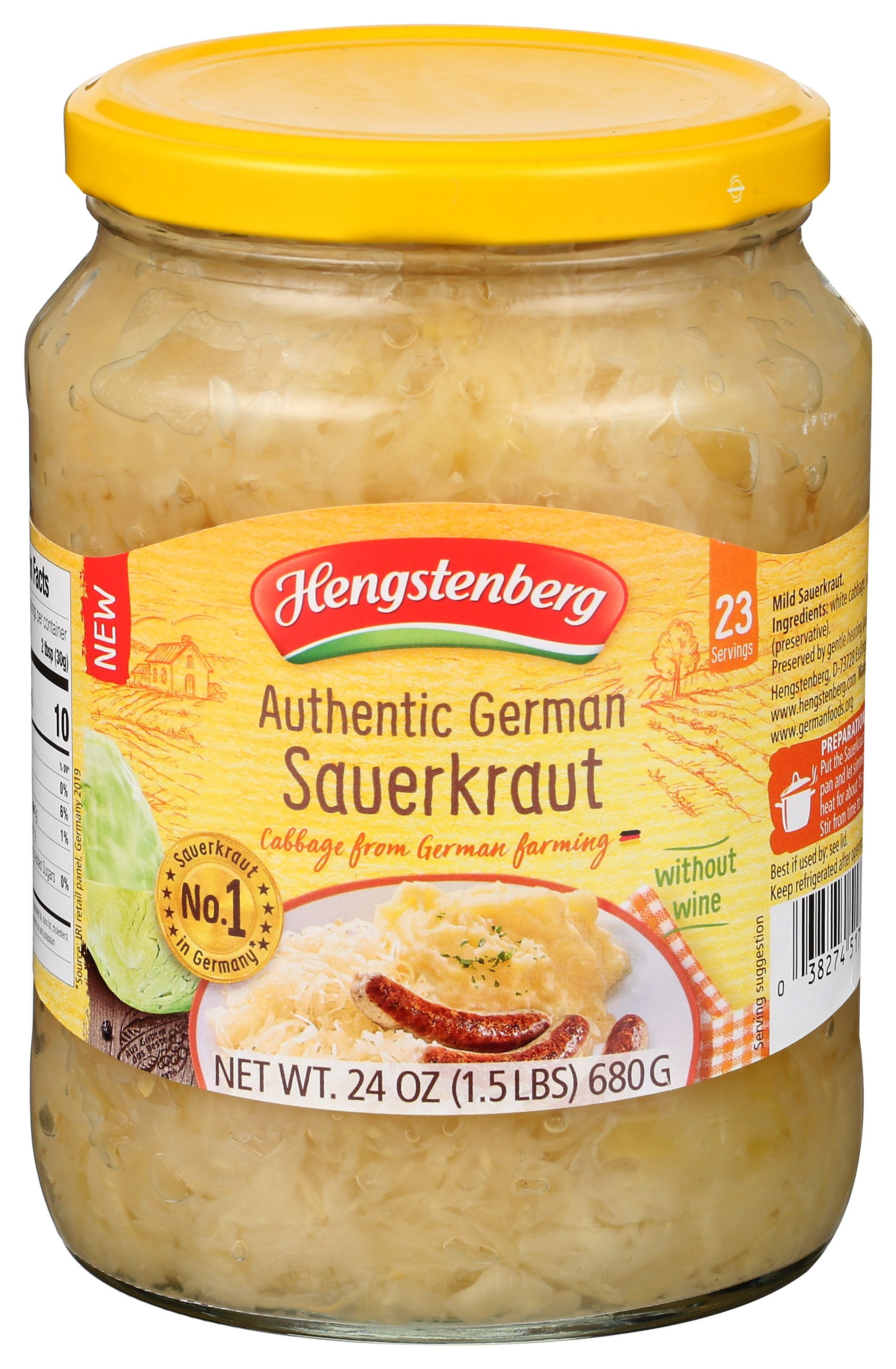 HENGSTENBERG SAUERKAUT GERMAN AUTH - Case of 6