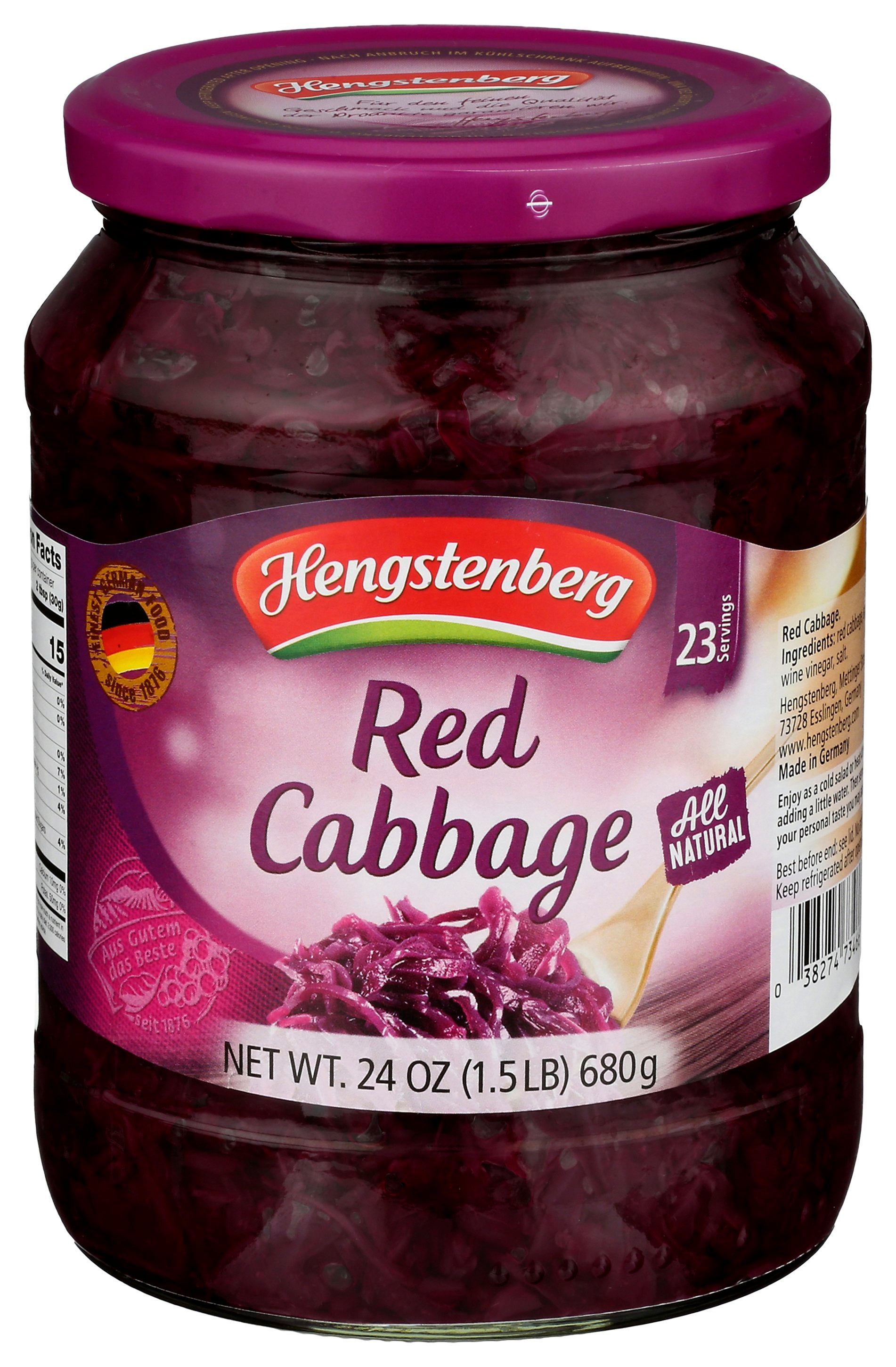 HENGSTENBERG CABBAGE RED ROTESSA - Case of 6