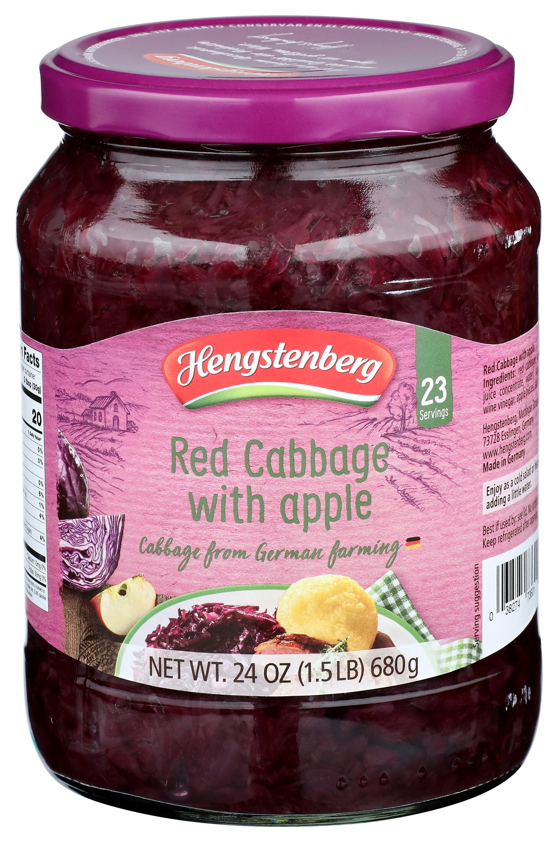 HENGSTENBERG CABBAGE RED APPLE - Case of 6