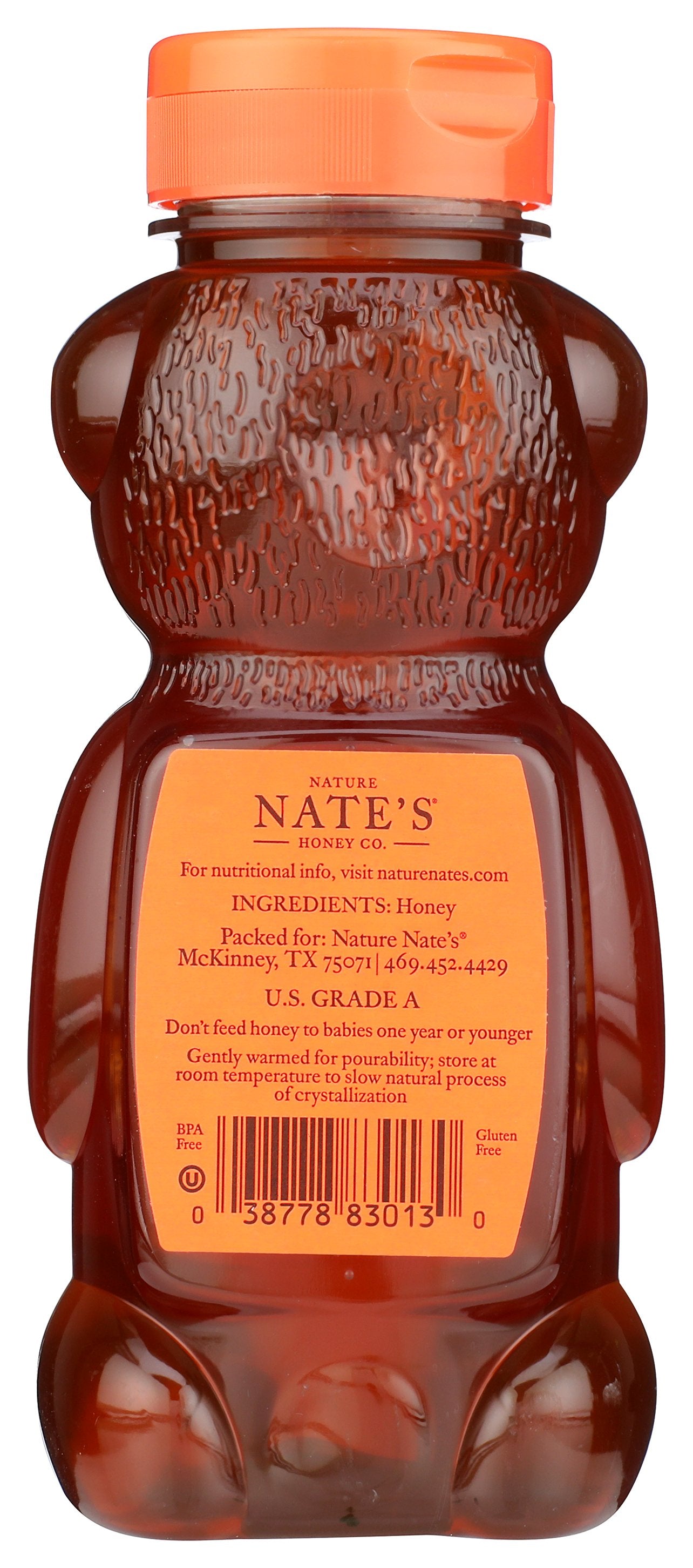 NATURE NATES HONEY 100% RAW UNFLTRD - Case of 6 [Nature Nate's Classic 612Oz Bear - 12 OZ]