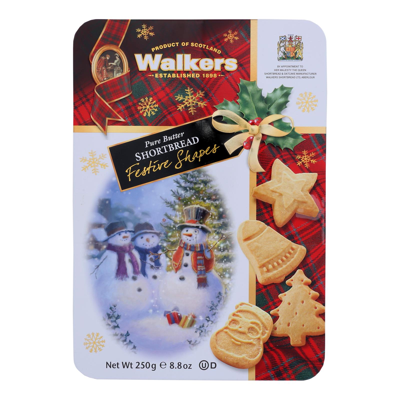 Walkers Shortbread - Cookies Festive Shapes - Case of 12-8.8 OZ