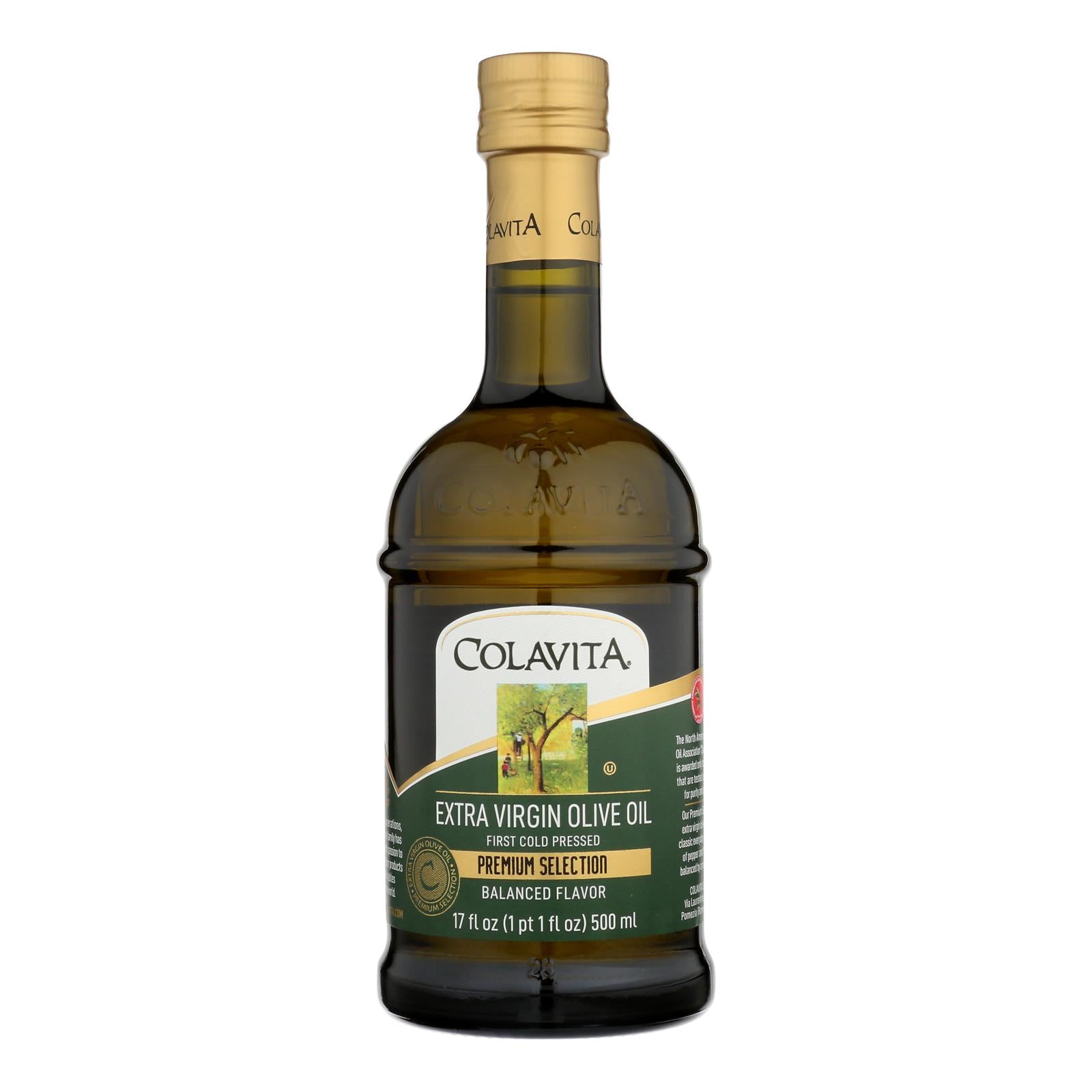 Colavita - Premium Extra Virgin Olive Oil - Case Of 6 - 17 Fl Oz.