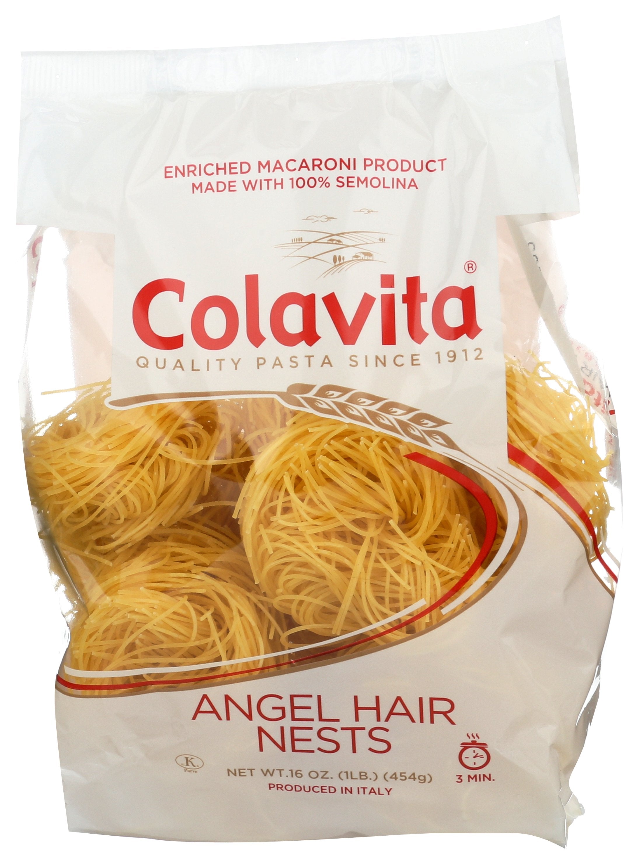 COLAVITA PASTA NEST ANGEL HAIR - Case of 12