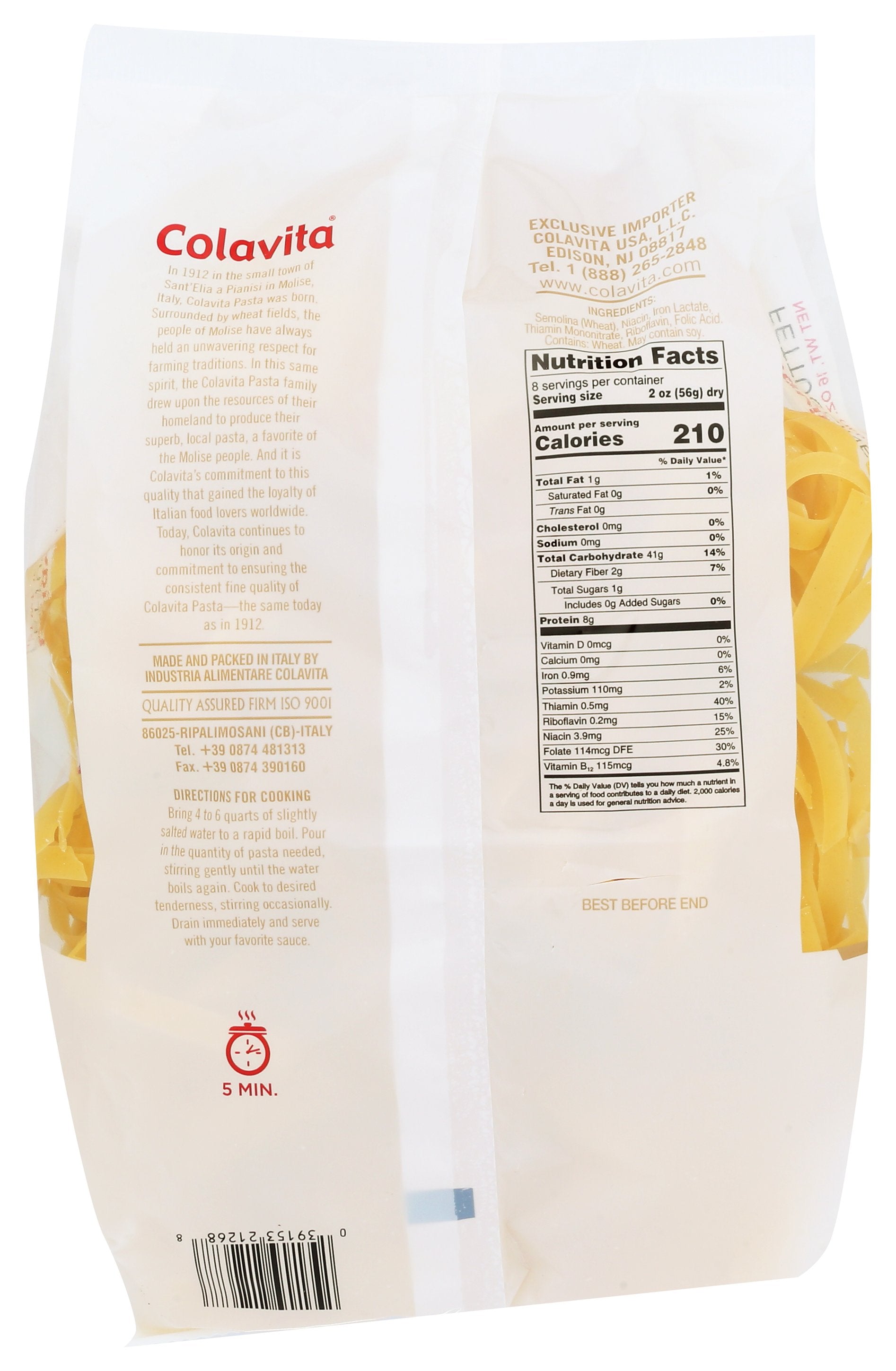 COLAVITA PASTA NEST FETTUCINE - Case of 12