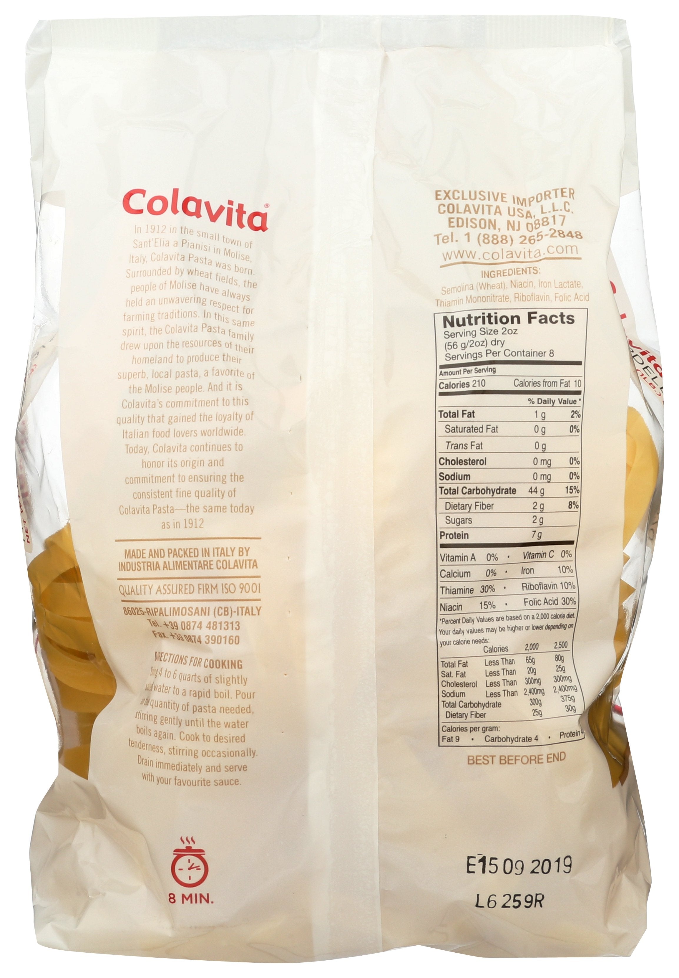 COLAVITA PASTA NEST PAPPARDELLE - Case of 12