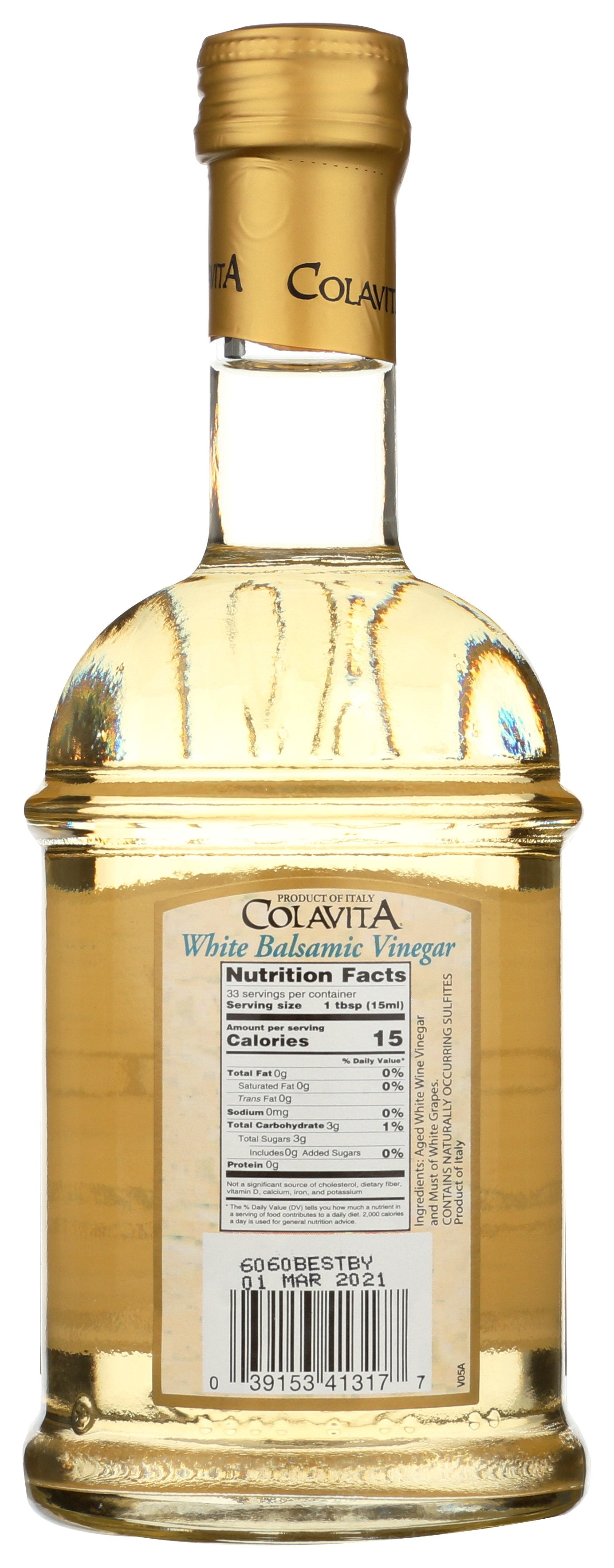 COLAVITA VINEGAR BALSMC WHITE - Case of 6