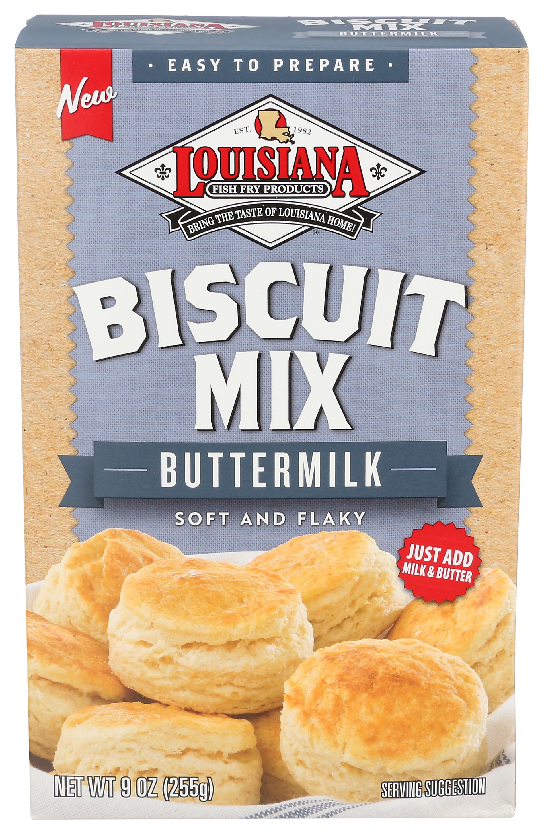 Louisiana Fish Fry Mix Biscuit Buttermilk - Case of 6 - 9 oz