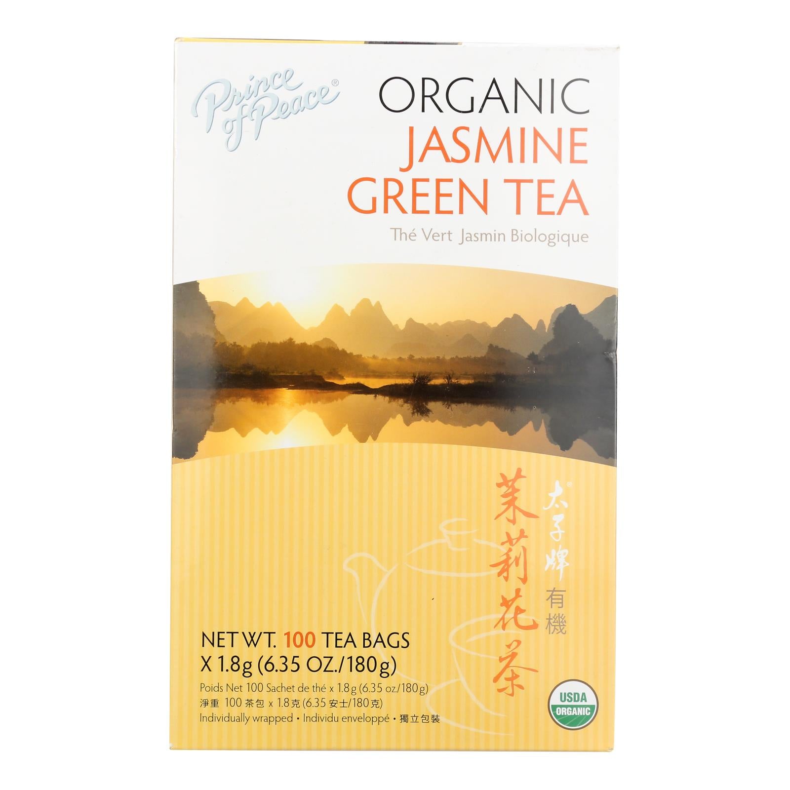 Prince of Peace - Tea Organic Jasmine Green - 1 Each-100 Bags