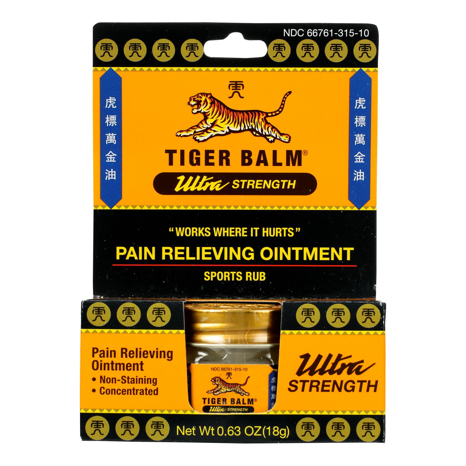 Tiger Balm Pain Relief Ointment - 0.63 Oz - Case Of 6