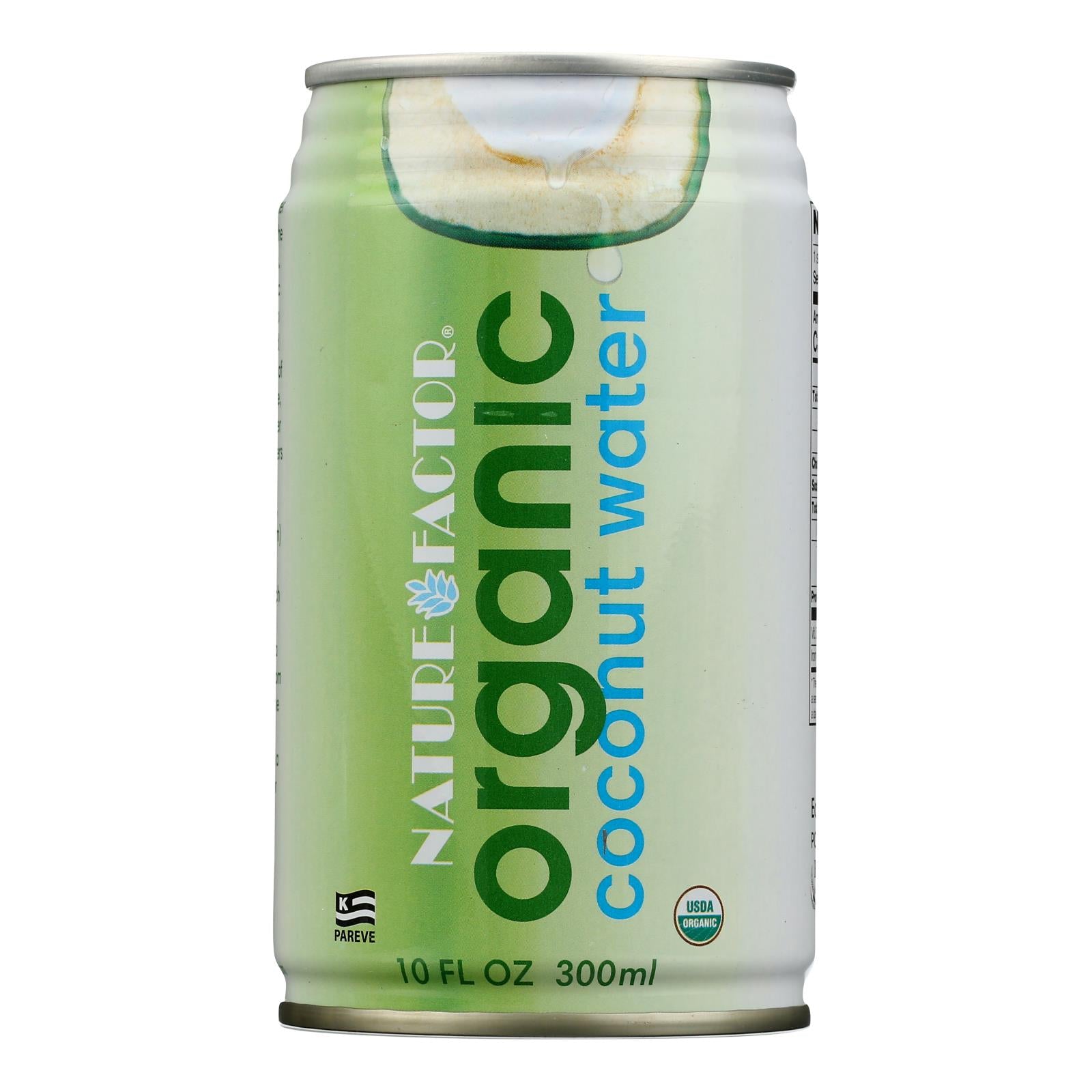 Nature Factor Organic Coconut Water - Case Of 12 - 10.1 Fl Oz.