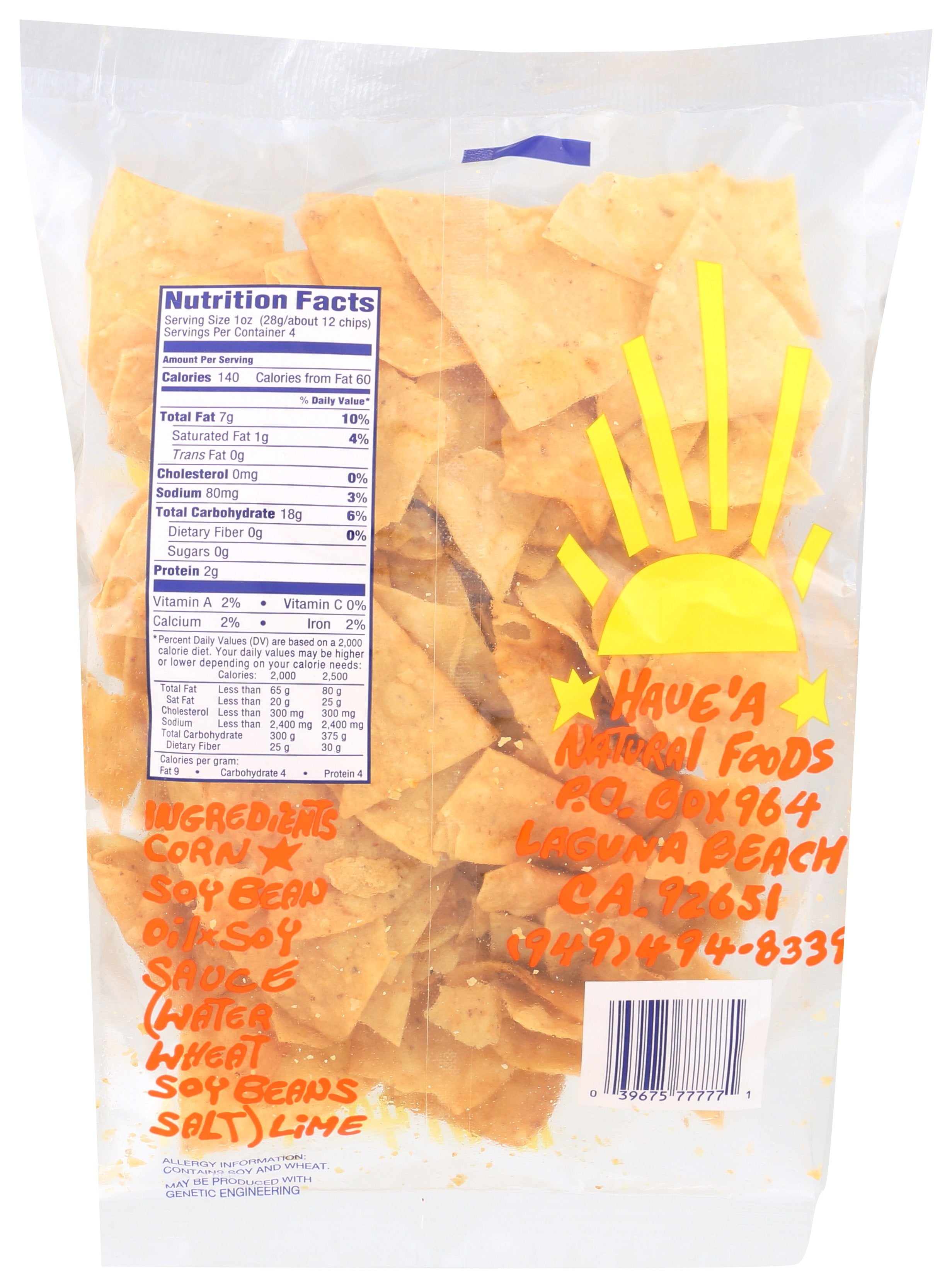 HAVE A NATURAL CHIP CORN REGULAR - Case of 24