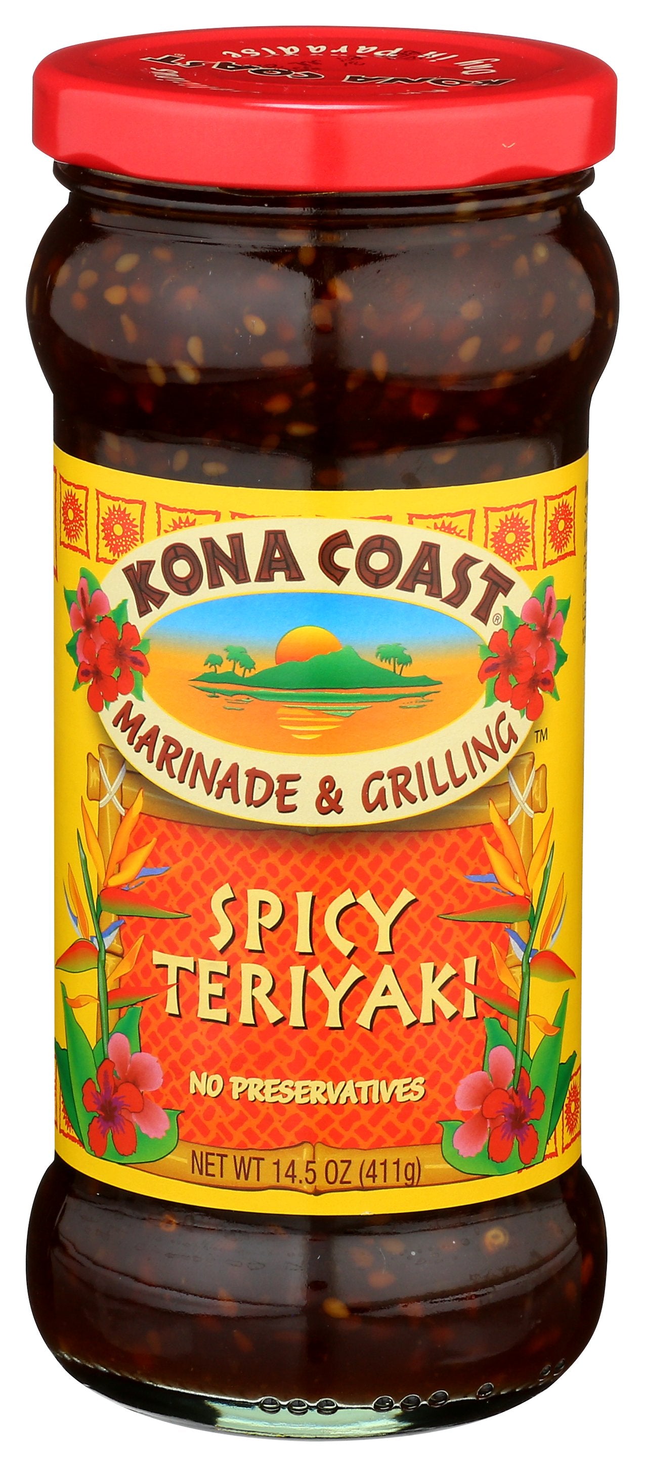 KONA COAST SAUCE TERIYAKI SPICY - Case of 6