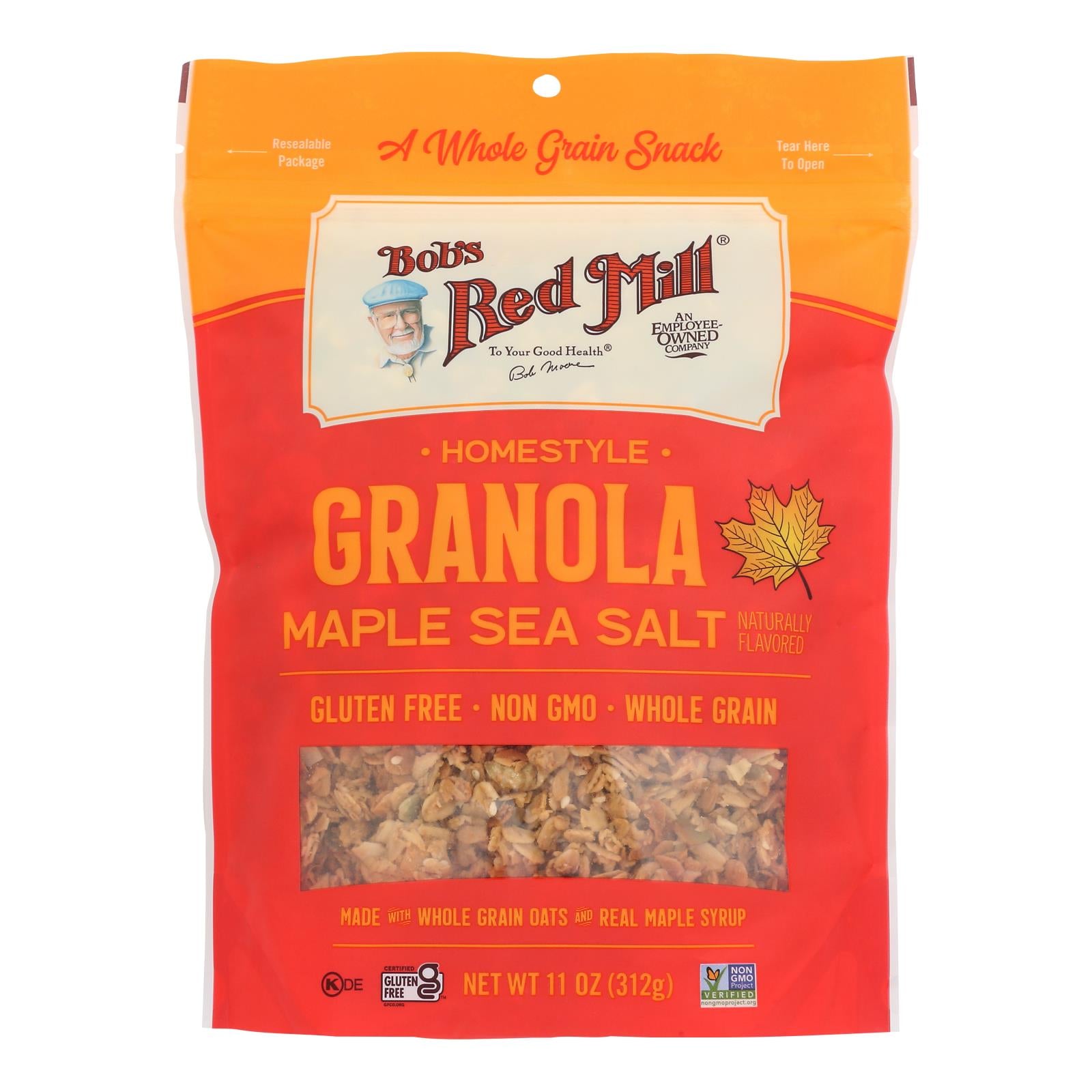 Bob's Red Mill - Granola Maple Sea Salt - Case Of 6 - 11 Oz