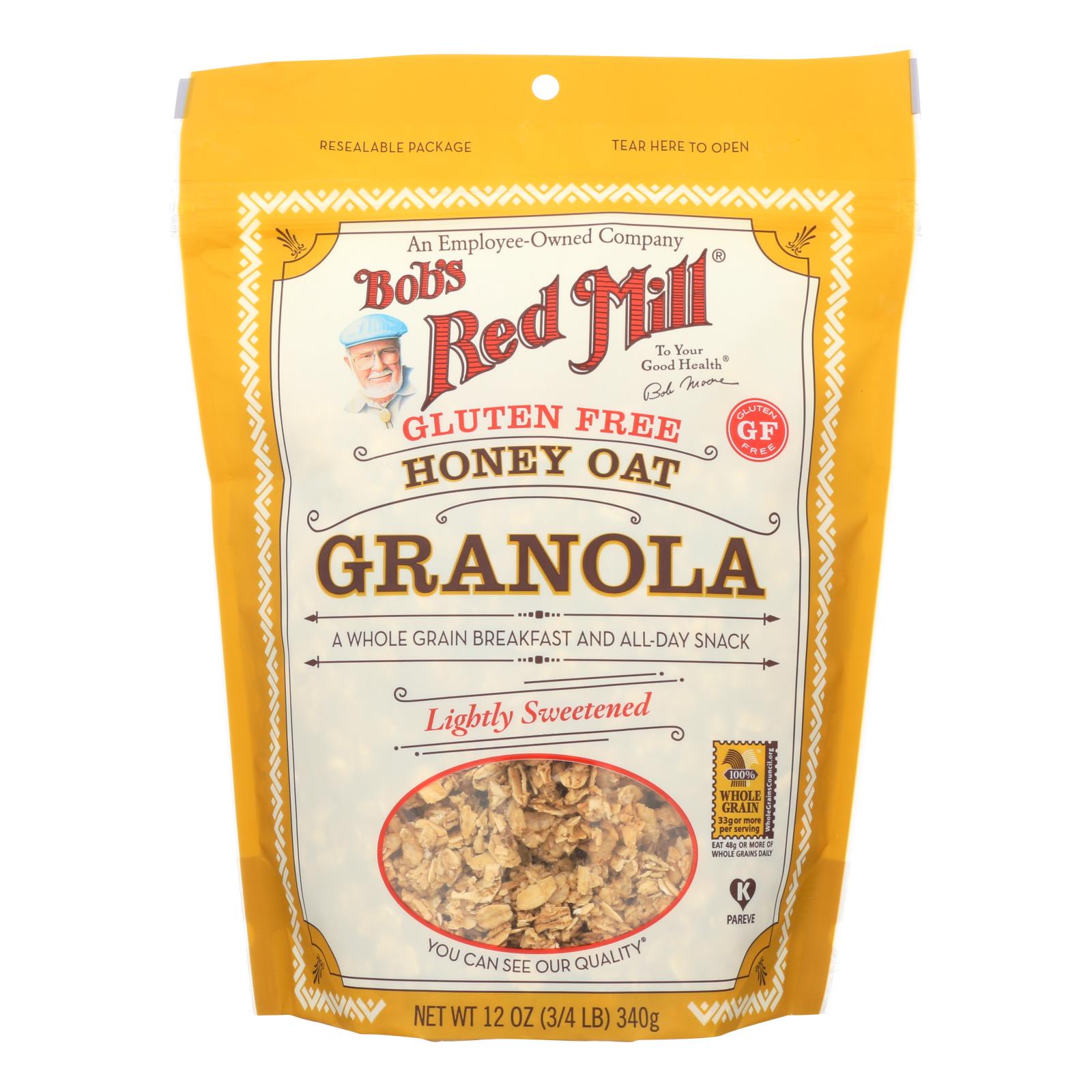 Bob's Red Mill - Gluten Free Honey Oat Granola - 12 Oz - Case Of 4