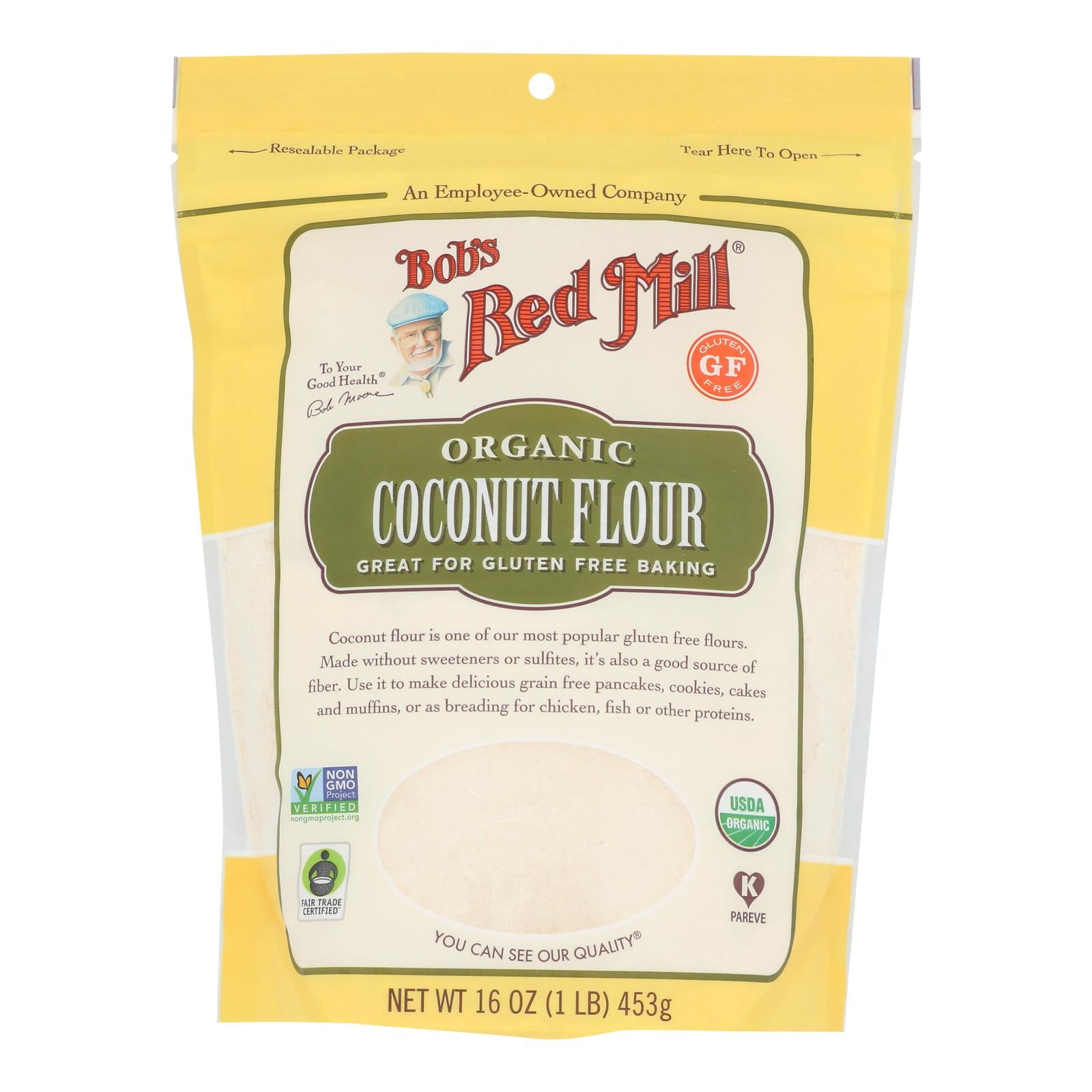 Bob's Red Mill - Flour - Organic - Coconut - Case Of 4 - 16 Oz