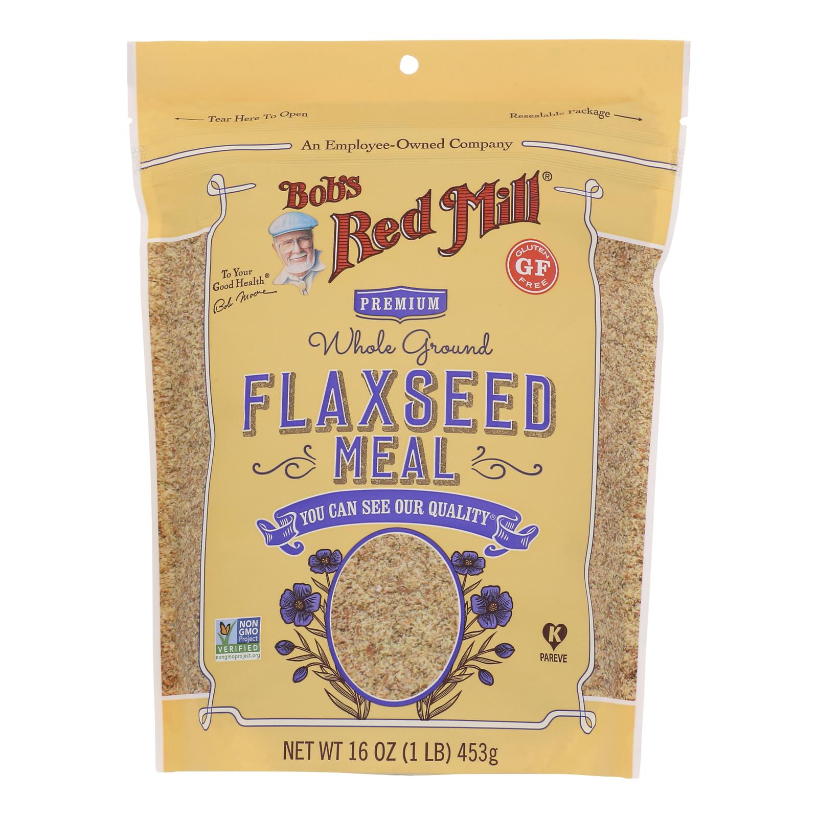 Bob's Red Mill - Flaxseed Meal - Gluten Free - Case Of 4 - 16 Oz