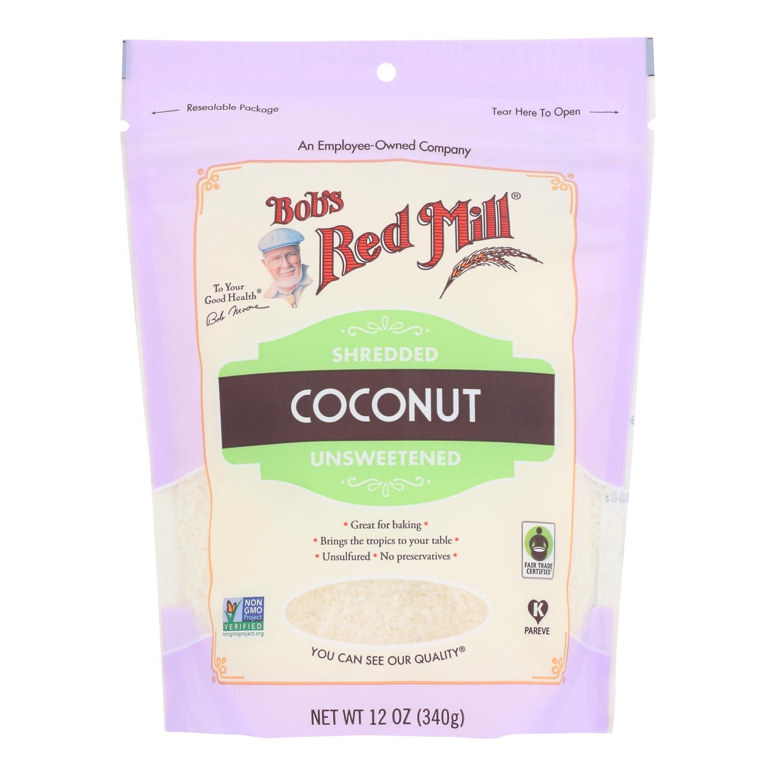 Bob's Red Mill - Coconut Shredded - Case Of 4-12 Oz