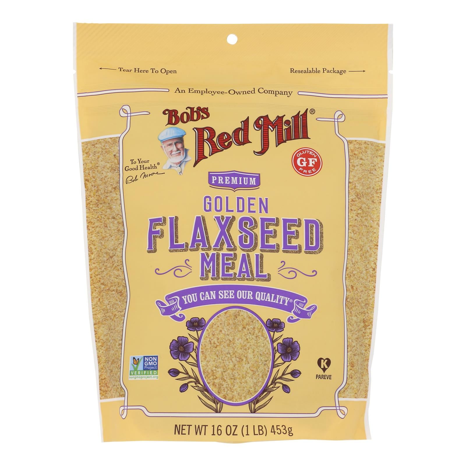 Bob's Red Mill - Flaxseed Meal - Golden - Case Of 4 - 16 Oz
