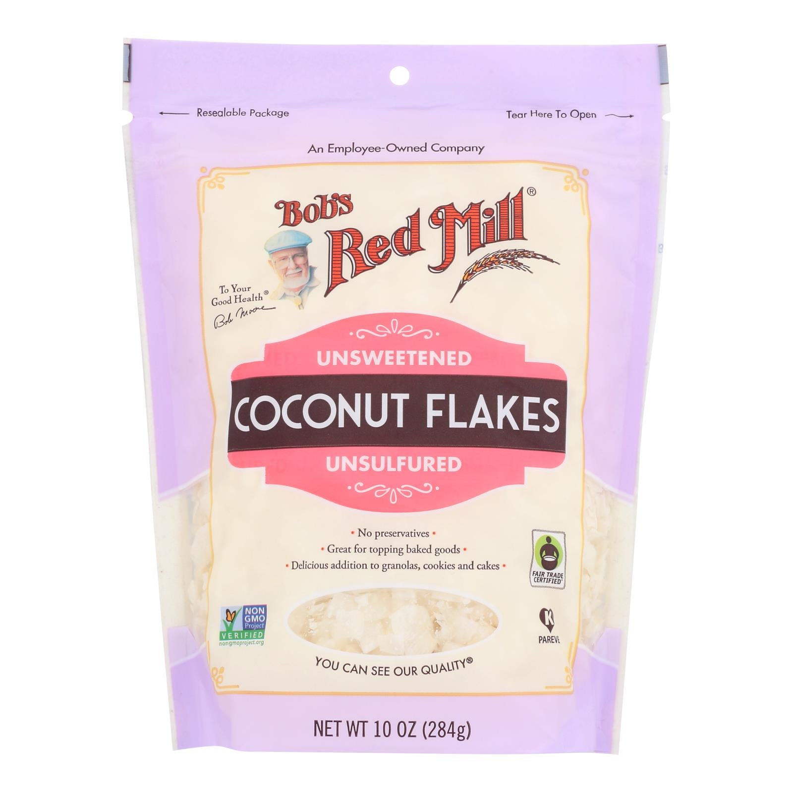 Bob's Red Mill - Coconut Flakes - Case Of 4-10 Oz