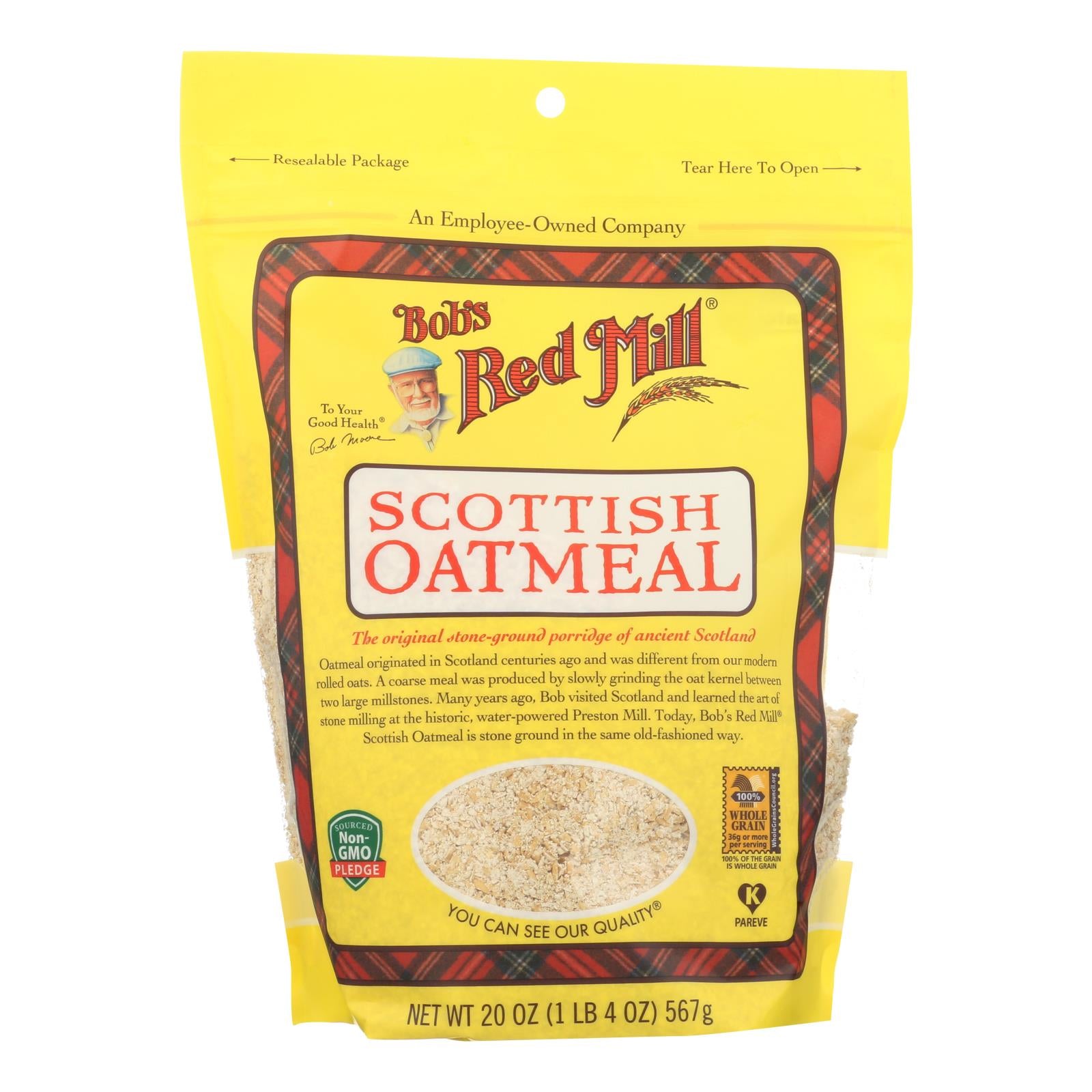 Bob's Red Mill - Scottish Oatmeal - Case of 4-20 OZ