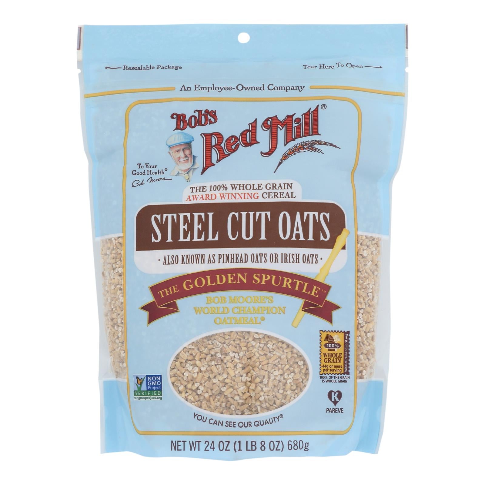 Bob's Red Mill - Steel Cut Oats - Case Of 4-24 Oz