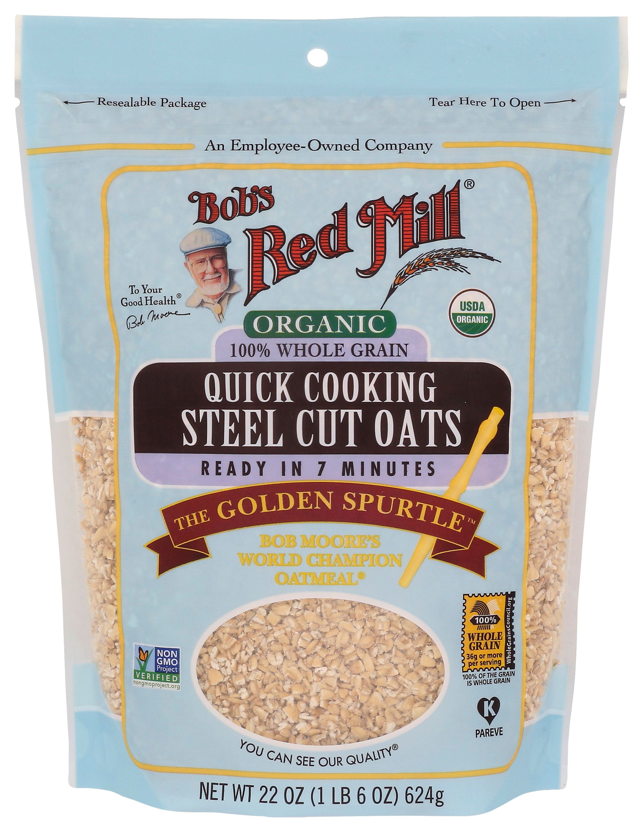 BOBS RED MILL OATS STEEL CT QCK CK ORG - Case of 4