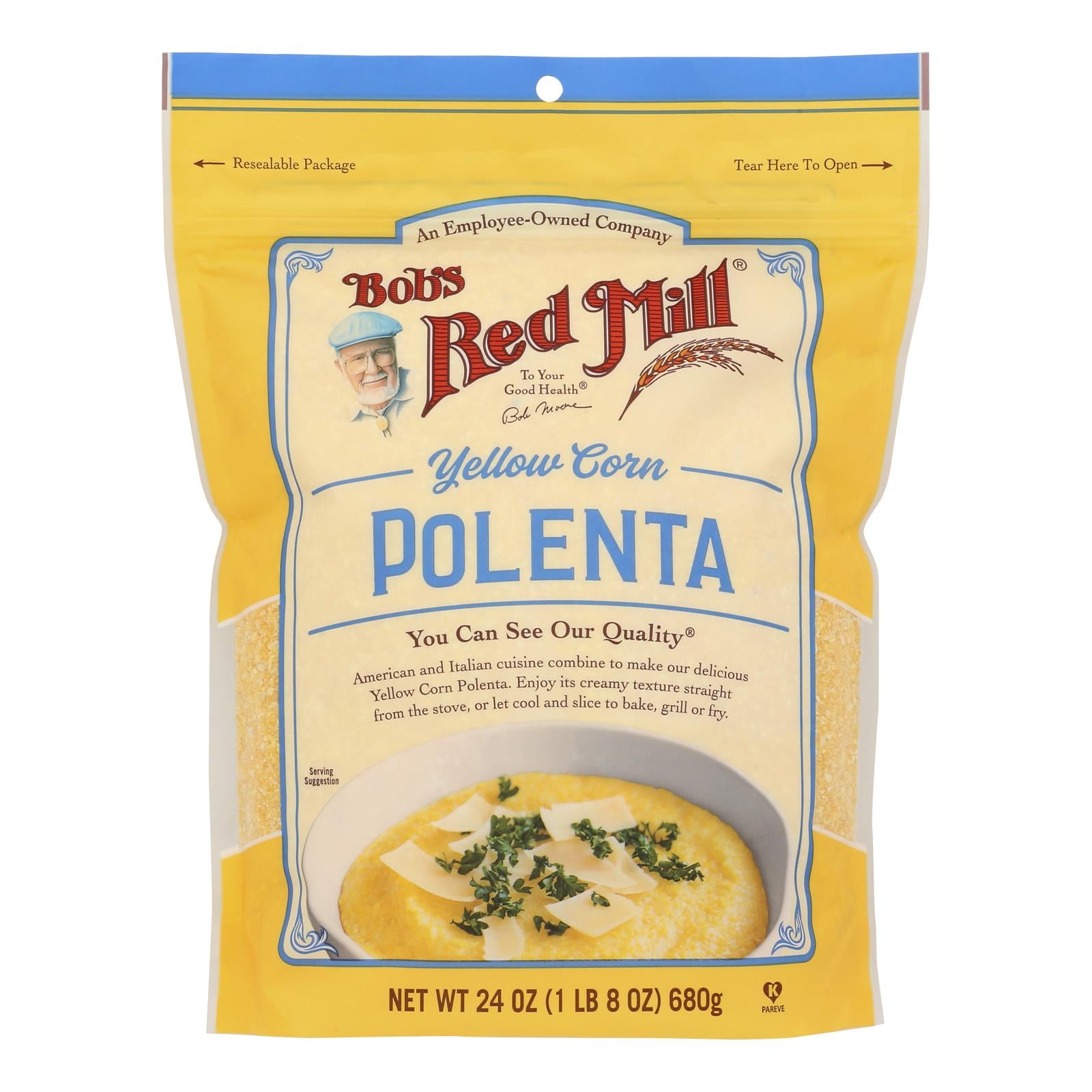 Bob's Red Mill - Polenta Yellow Crn Grits - Case Of 4-24 Oz