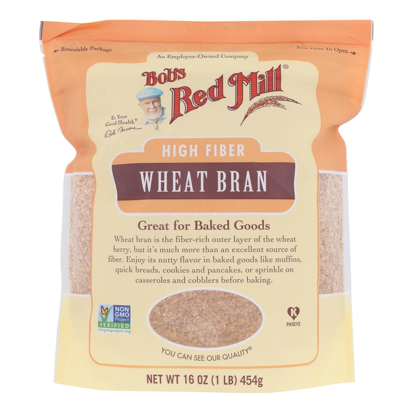 Bob's Red Mill - Wheat Bran - Case Of 4-16 Oz