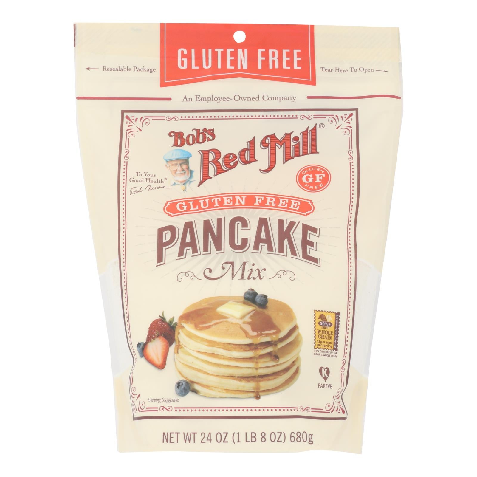 Bob's Red Mill - Pancake Mix Gluten Free - Case Of 4 - 24 Oz