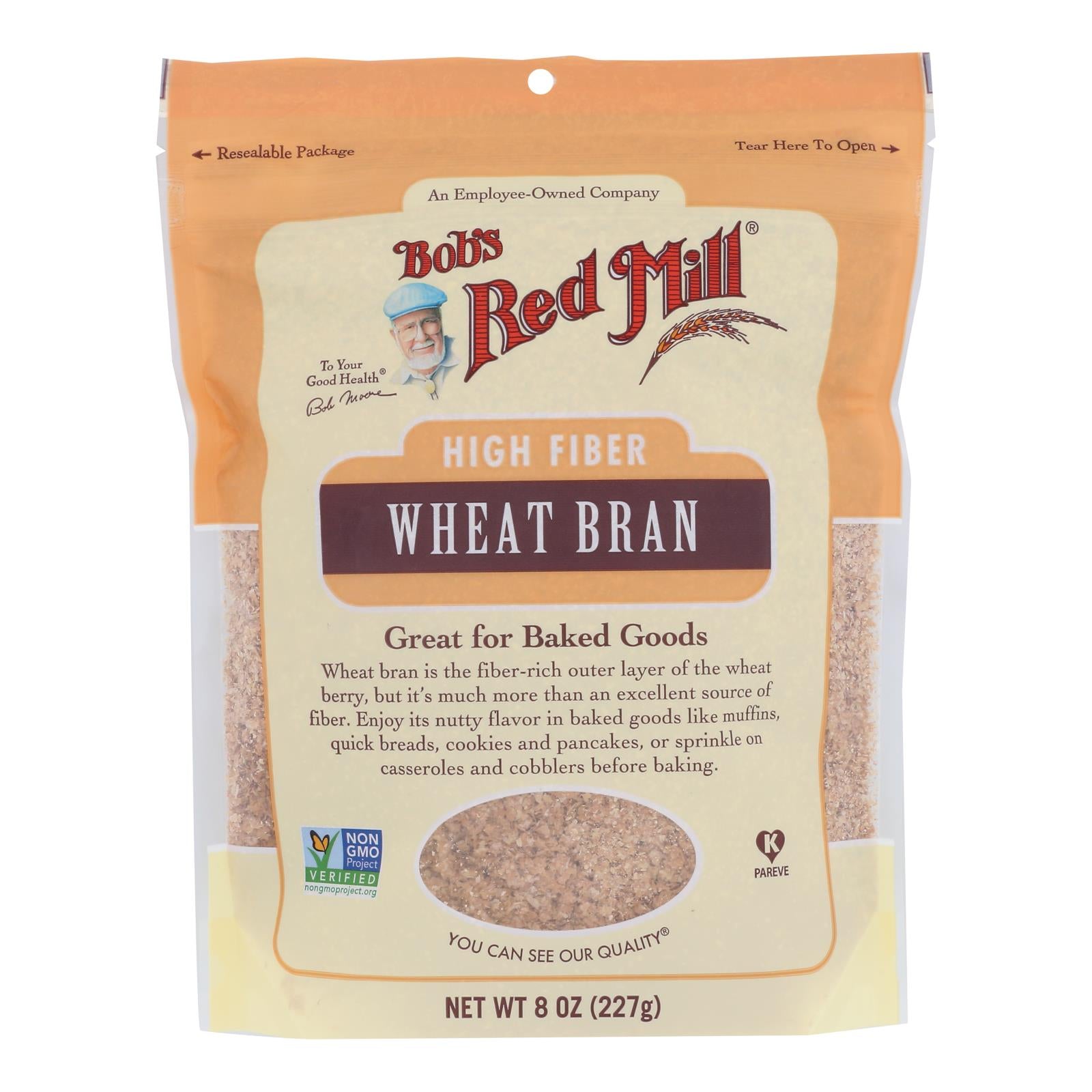 Bob's Red Mill - Wheat Bran - Case Of 4-8 Oz