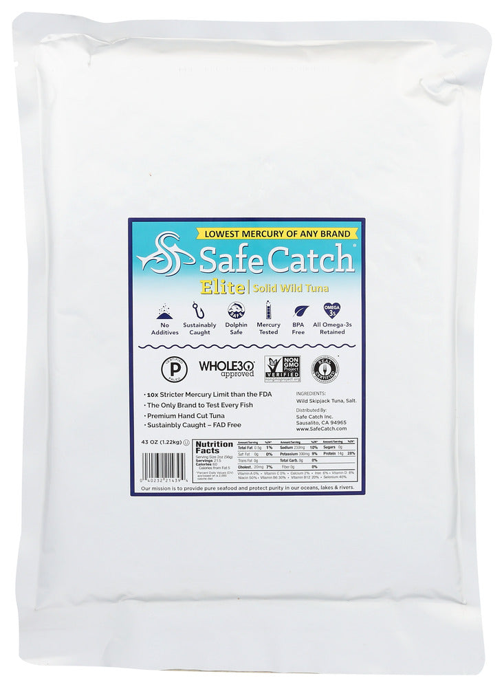 SafeCatch Wild Elite Tuna - Case of 6 - 43 oz