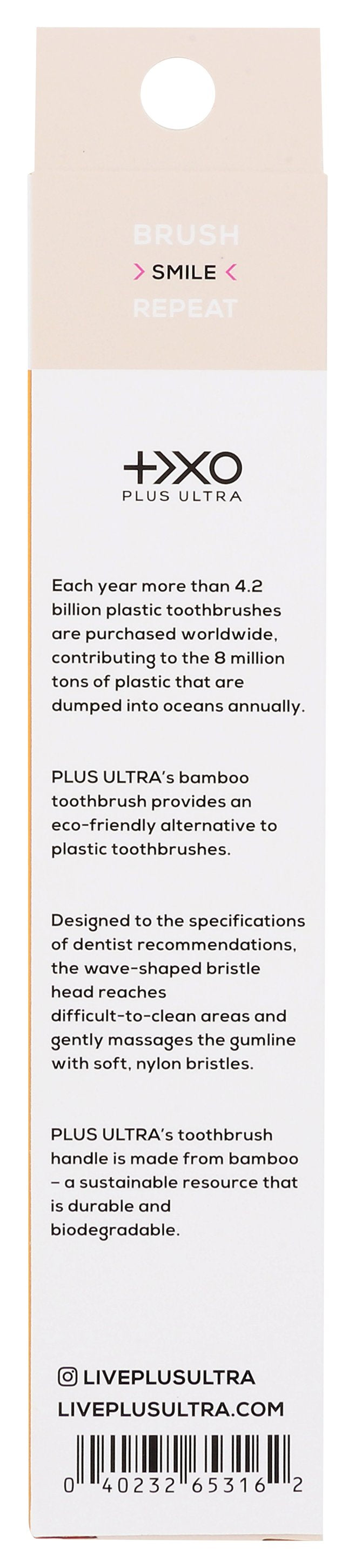 PLUS ULTRA TOOTHBRUSH BAMBOO - Case of 12