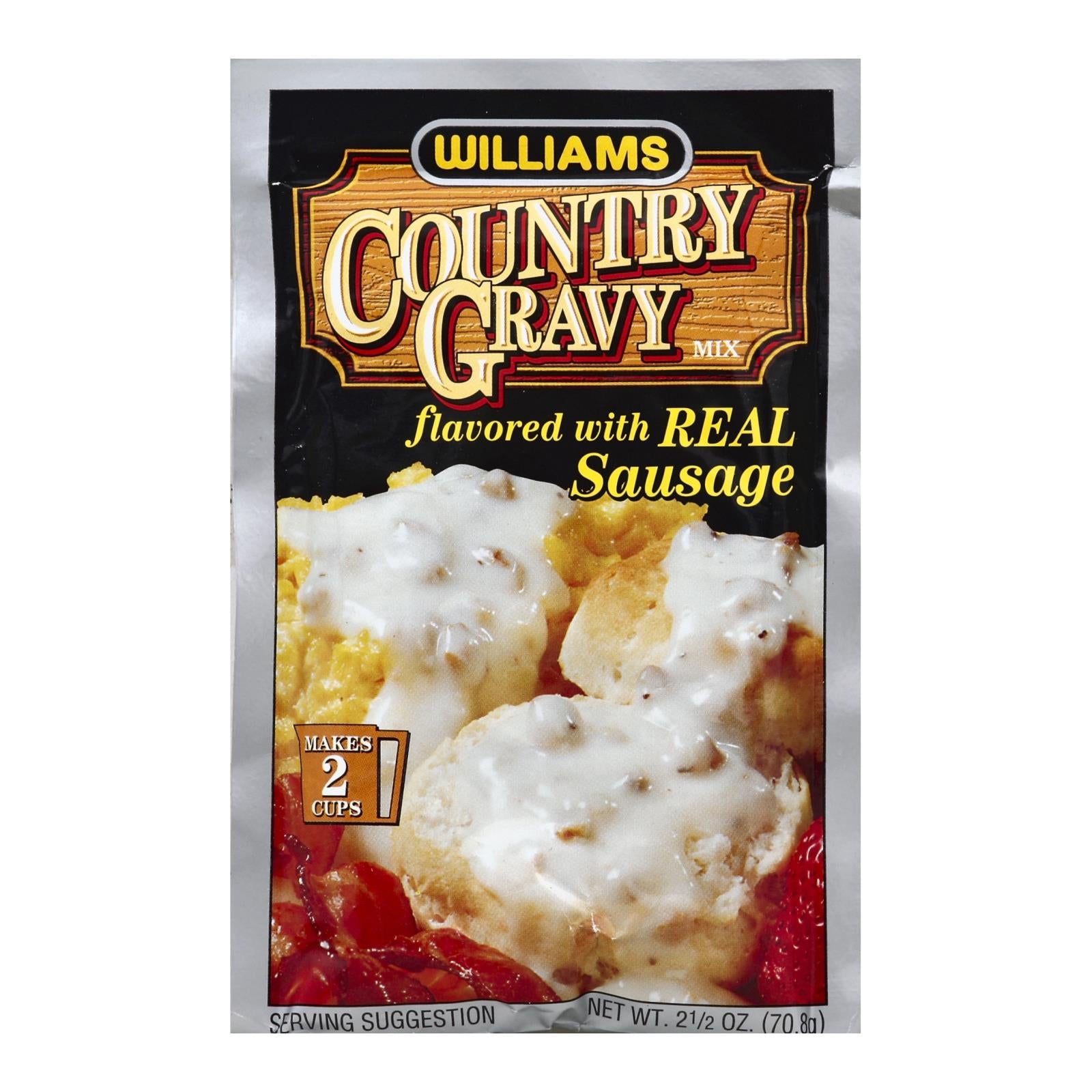 Williams Country Gravy - Real Sausage - Case of 12 - 2.5 oz.