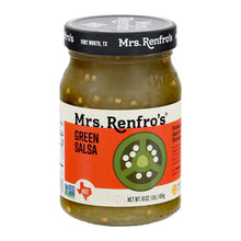 Load image into Gallery viewer, Mrs. Renfro&#39;s Green Salsa - Onion And Chili - Case Of 6 - 16 Oz.