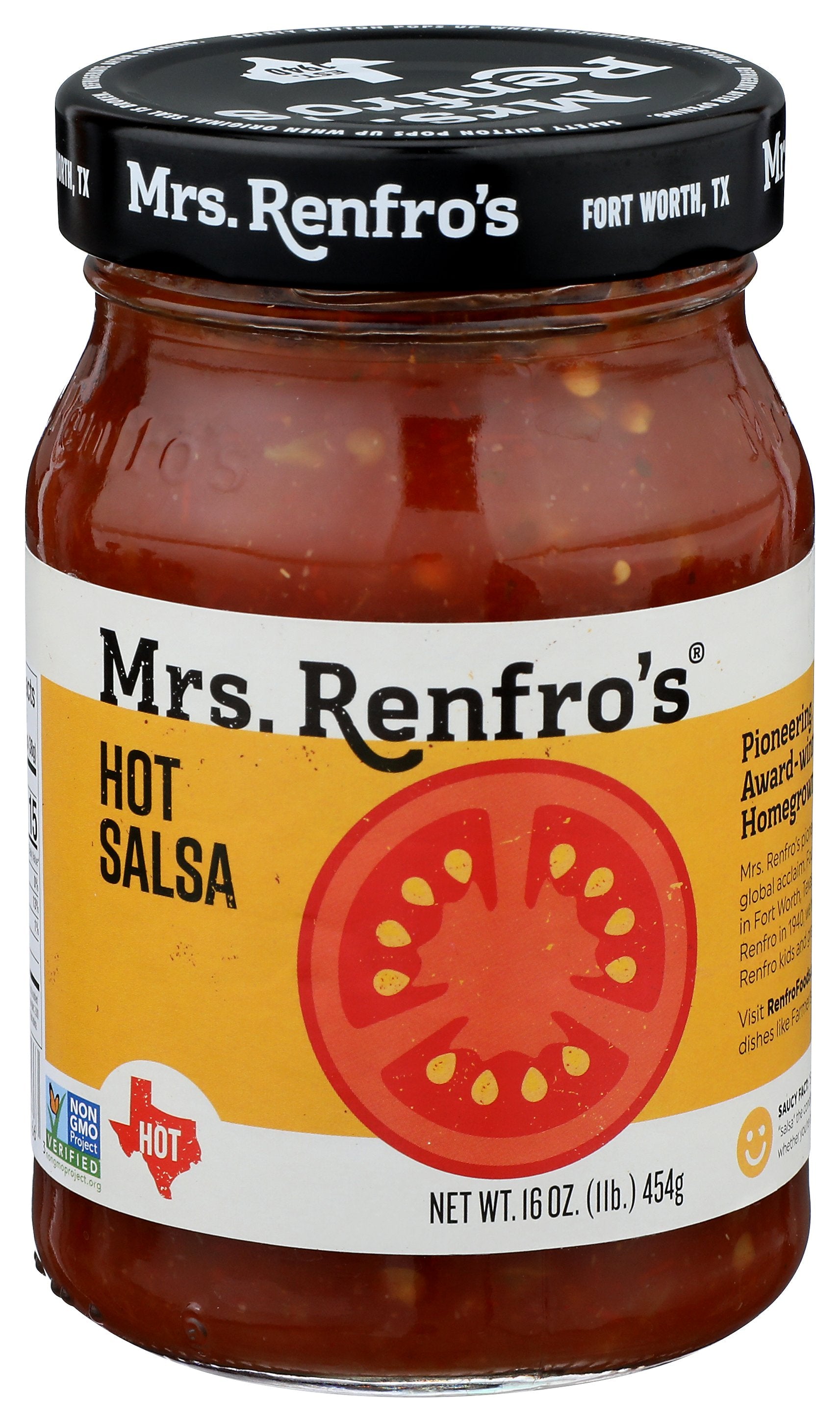 MRS RENFRO SALSA PICANTE HOT - Case of 6