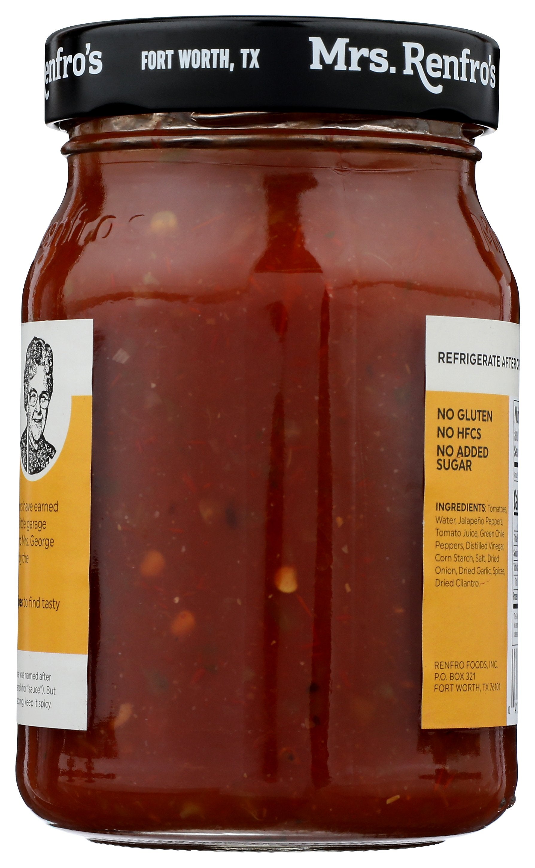 MRS RENFRO SALSA PICANTE HOT - Case of 6