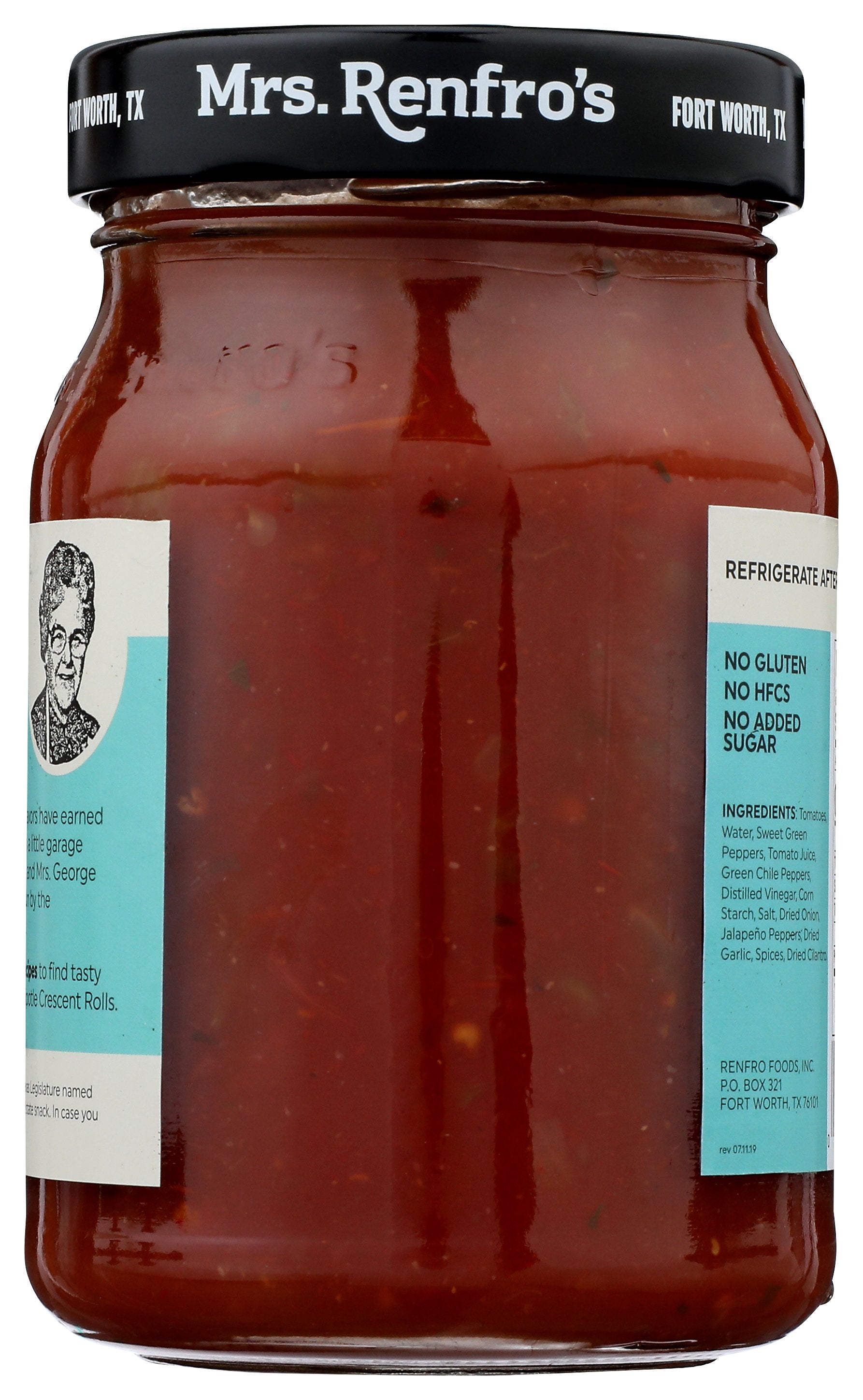 MRS RENFRO SALSA PICANTE MILD - Case of 6