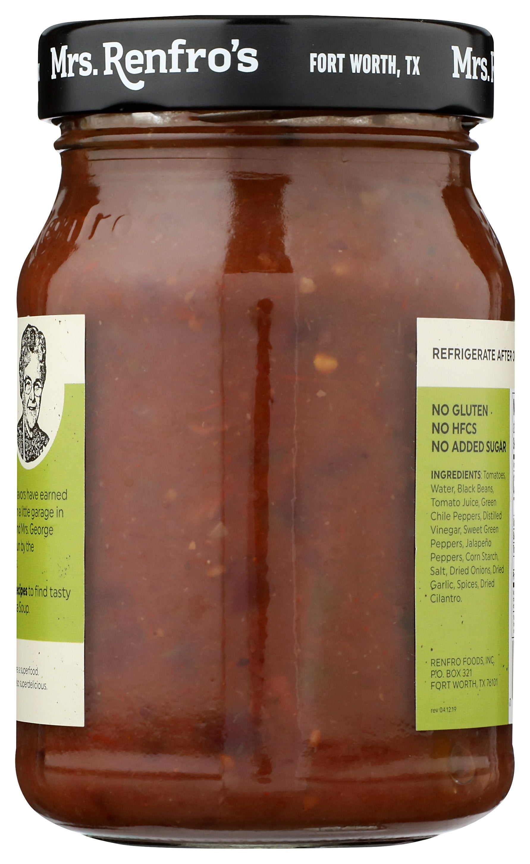 MRS RENFRO SALSA BLACK BEAN - Case of 6