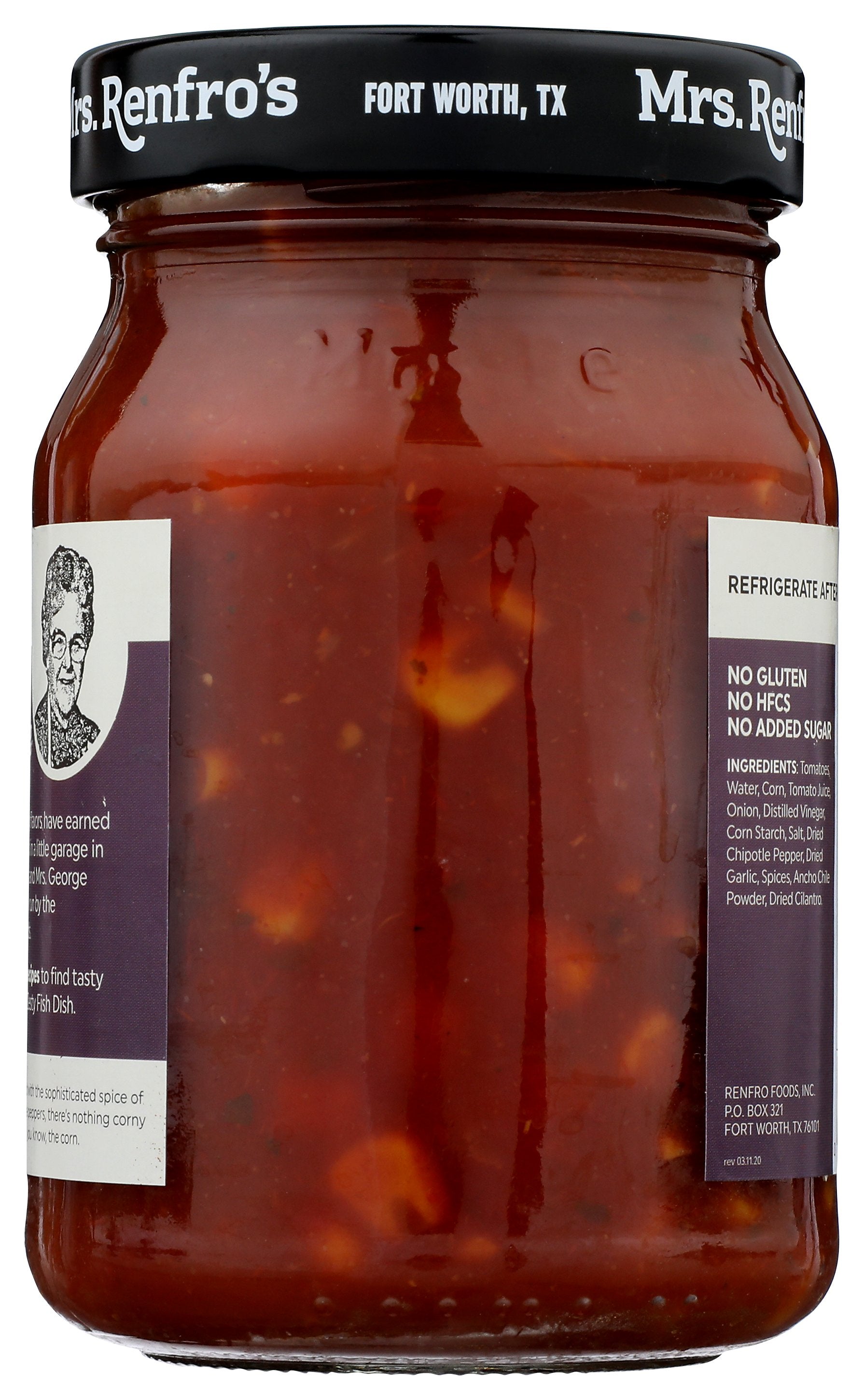 MRS RENFRO SALSA CHIPOTLE CORN - Case of 6