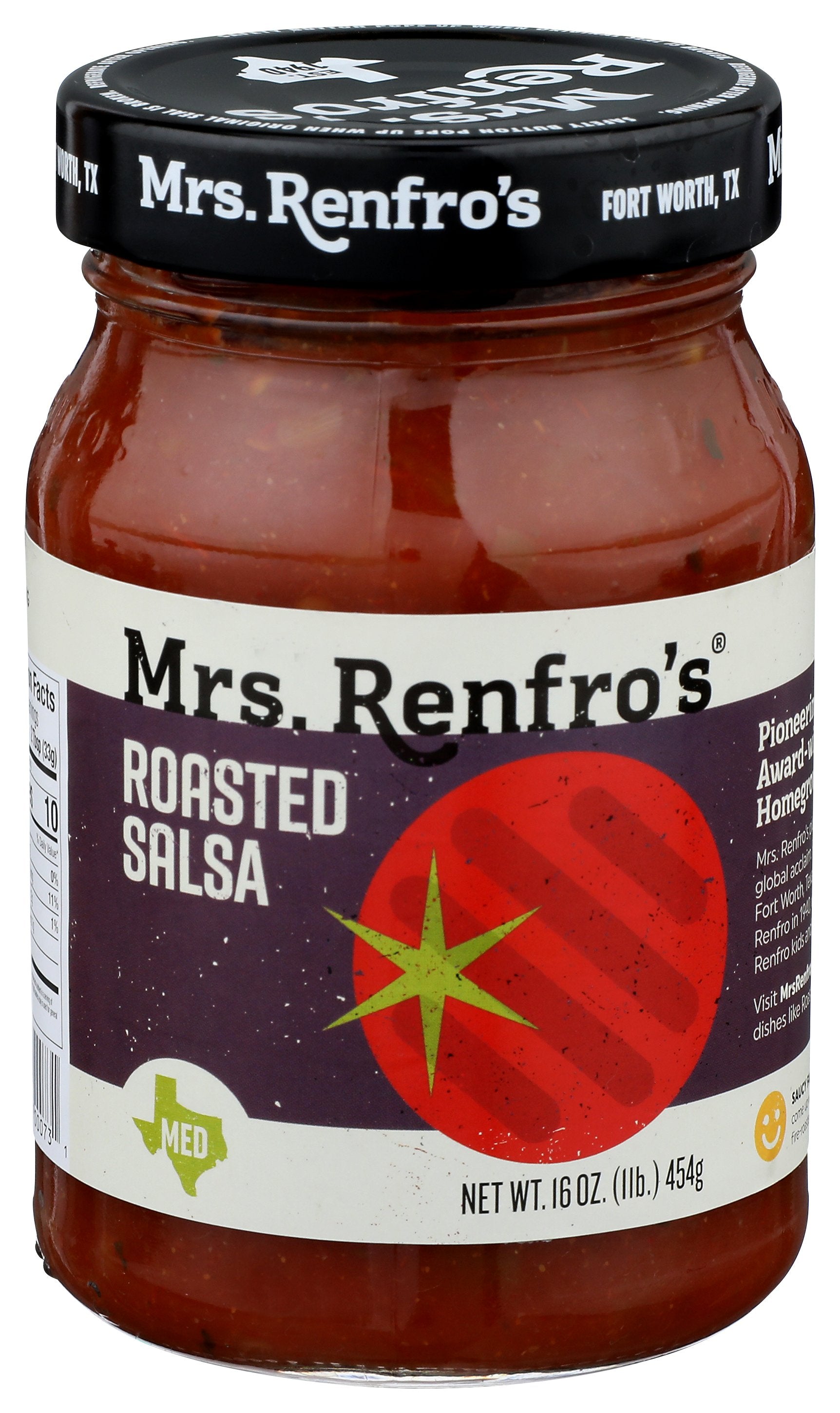 MRS RENFRO SALSA ROASTED - Case of 6
